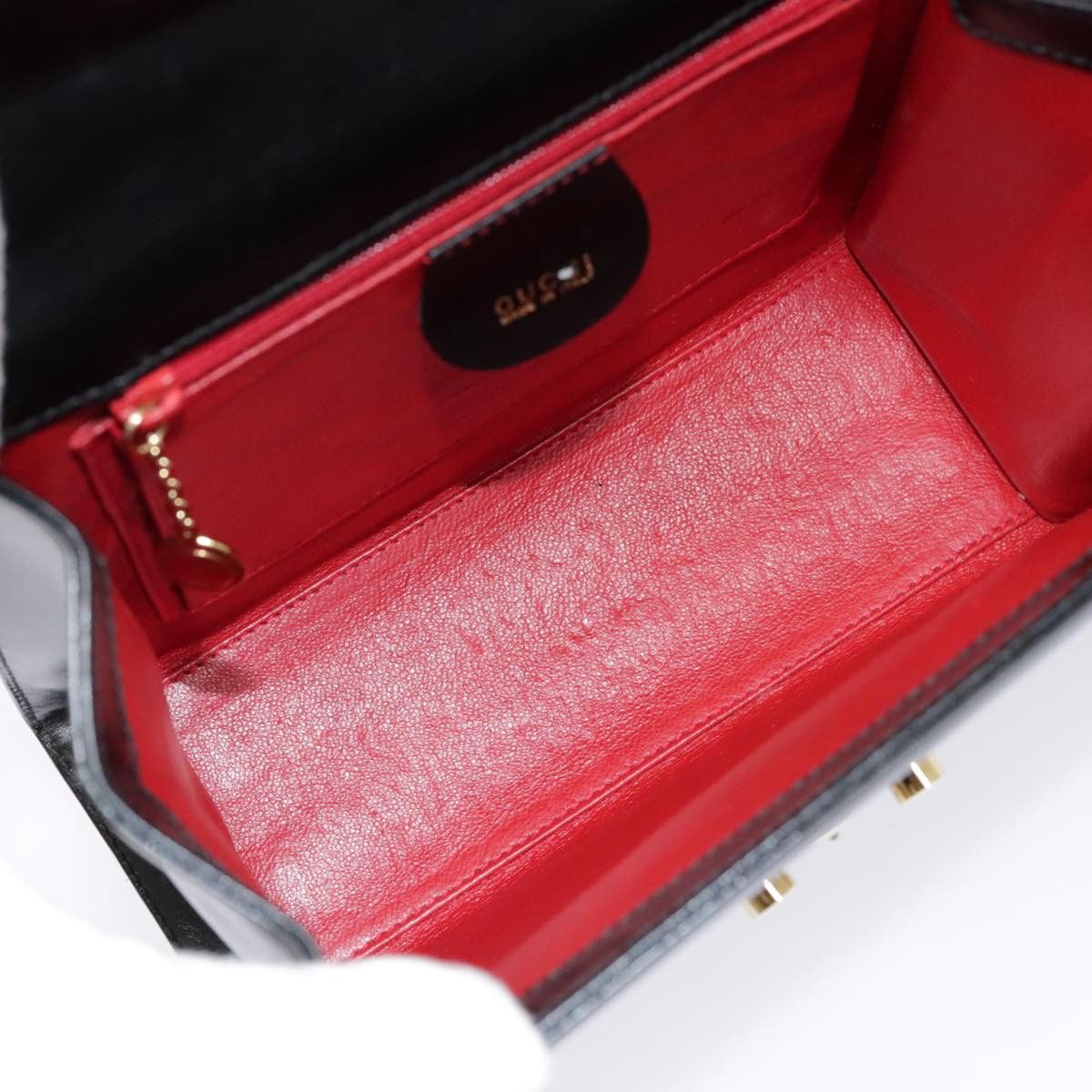 Gucci Lady Lock Black Leather Handbag (Pre-Owned) Size ONE SIZE - 7 Thumbnail