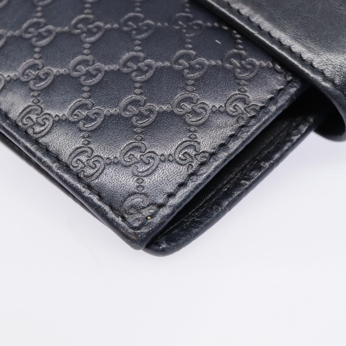Gucci ssima Navy Leather Wallet (Pre-Owned) Size ONE SIZE - 9 Thumbnail