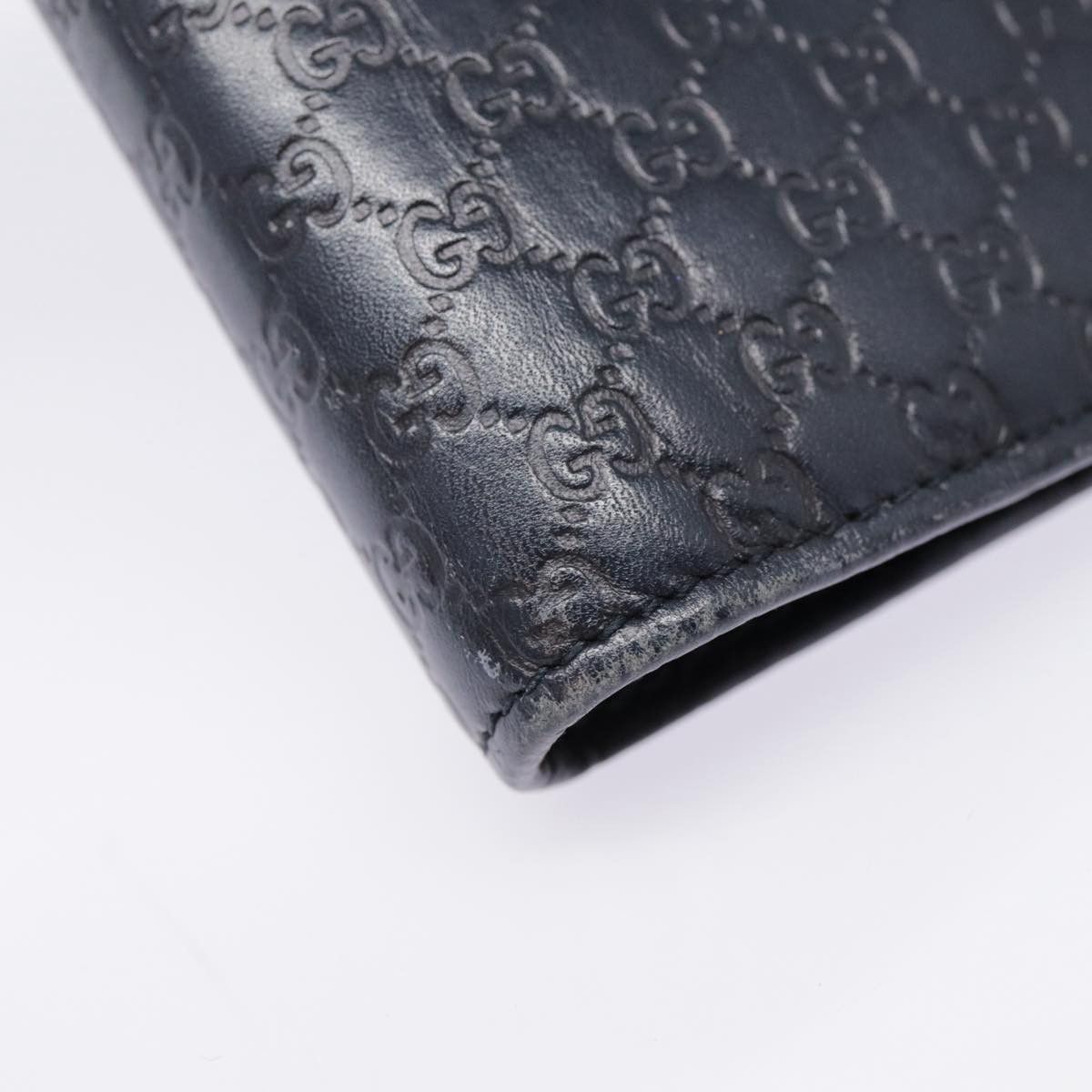 Gucci ssima Navy Leather Wallet (Pre-Owned) Size ONE SIZE - 8 Thumbnail