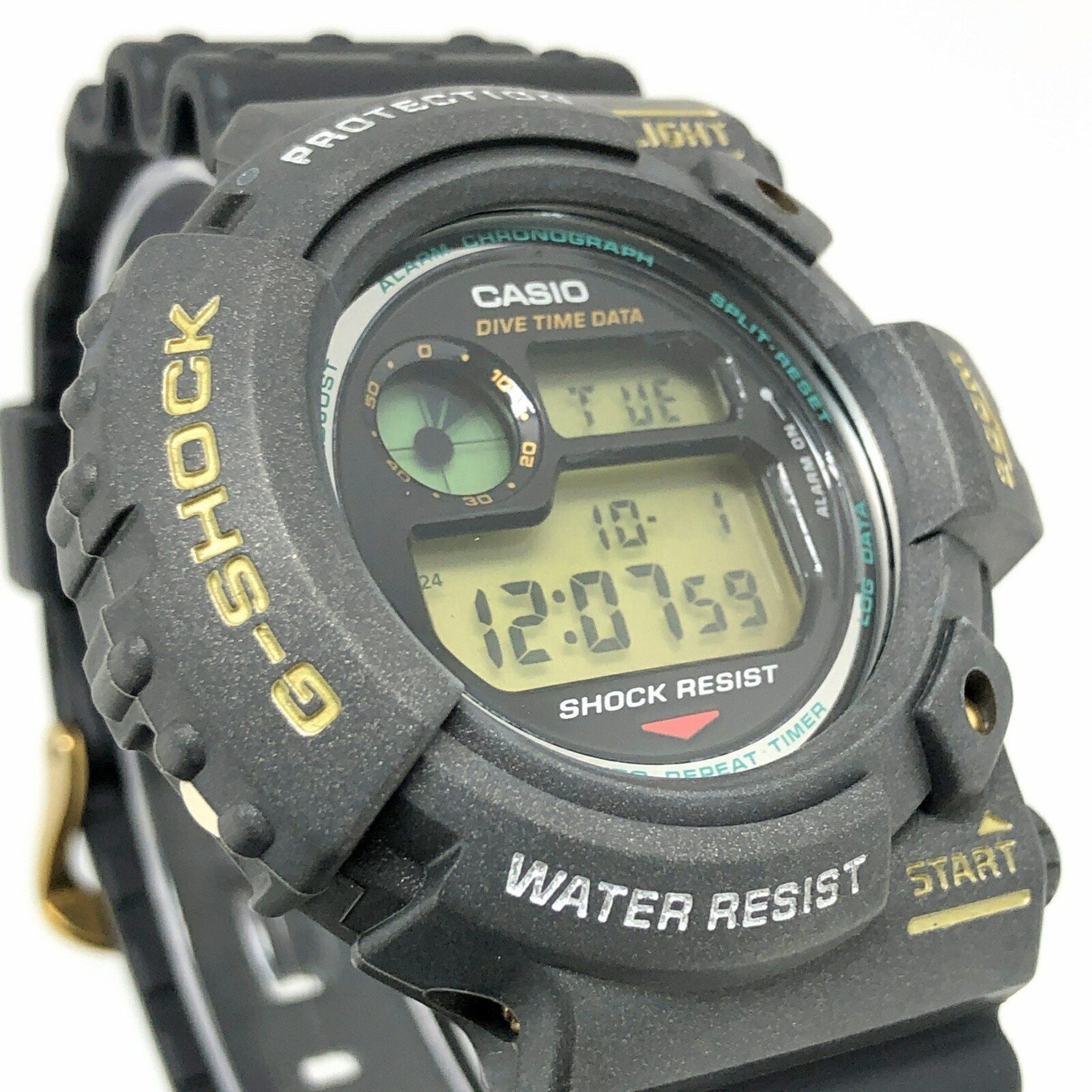 Casio G-SHOCK CASIO Watch DW-6300B-8 FROGMAN First generation Frogman Dark metallic gray Gunmetal Green miniature bulb Released November 1994 Mikunigaoka store Size ONE SIZE - 4 Thumbnail