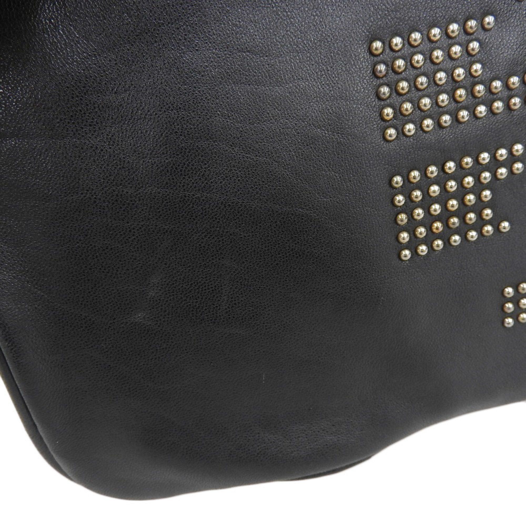 Tory Burch TORY BURCH Bag Shoulder Clutch Leather Black Size ONE SIZE - 5 Thumbnail