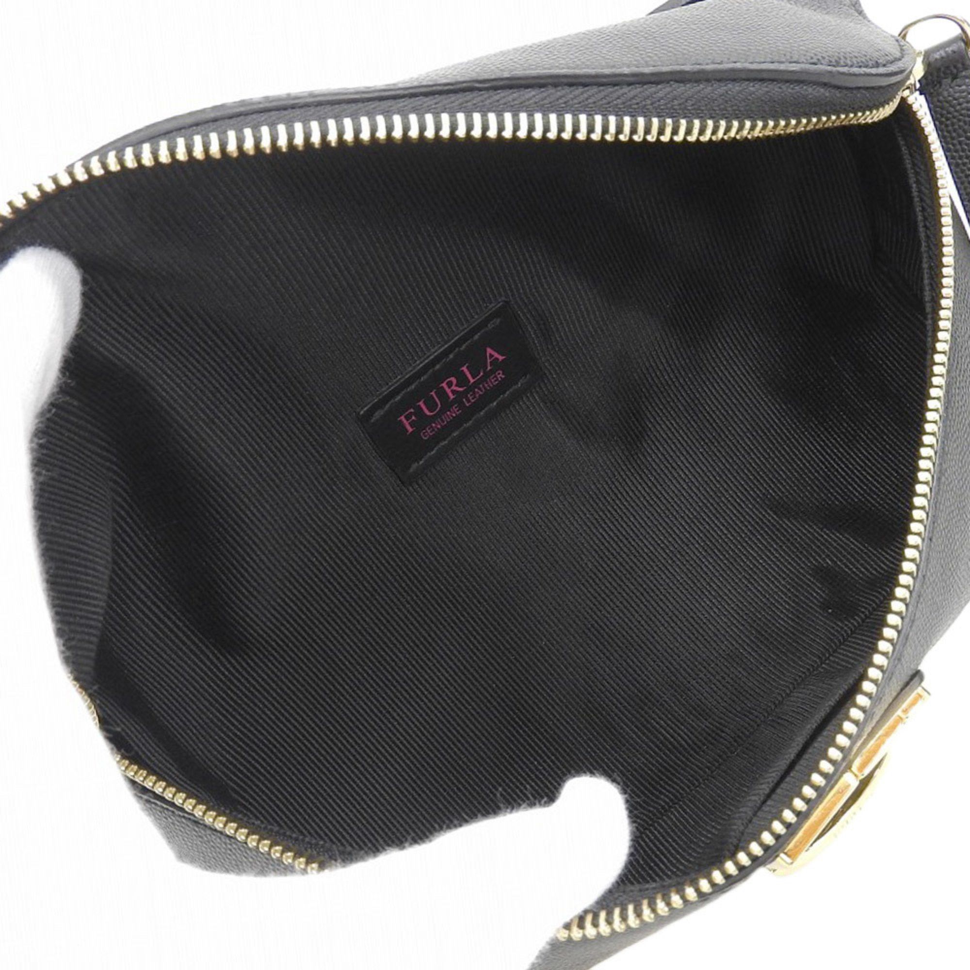 Furla FURLA Body bag Shoulder Leather Black Size ONE SIZE - 3 Thumbnail