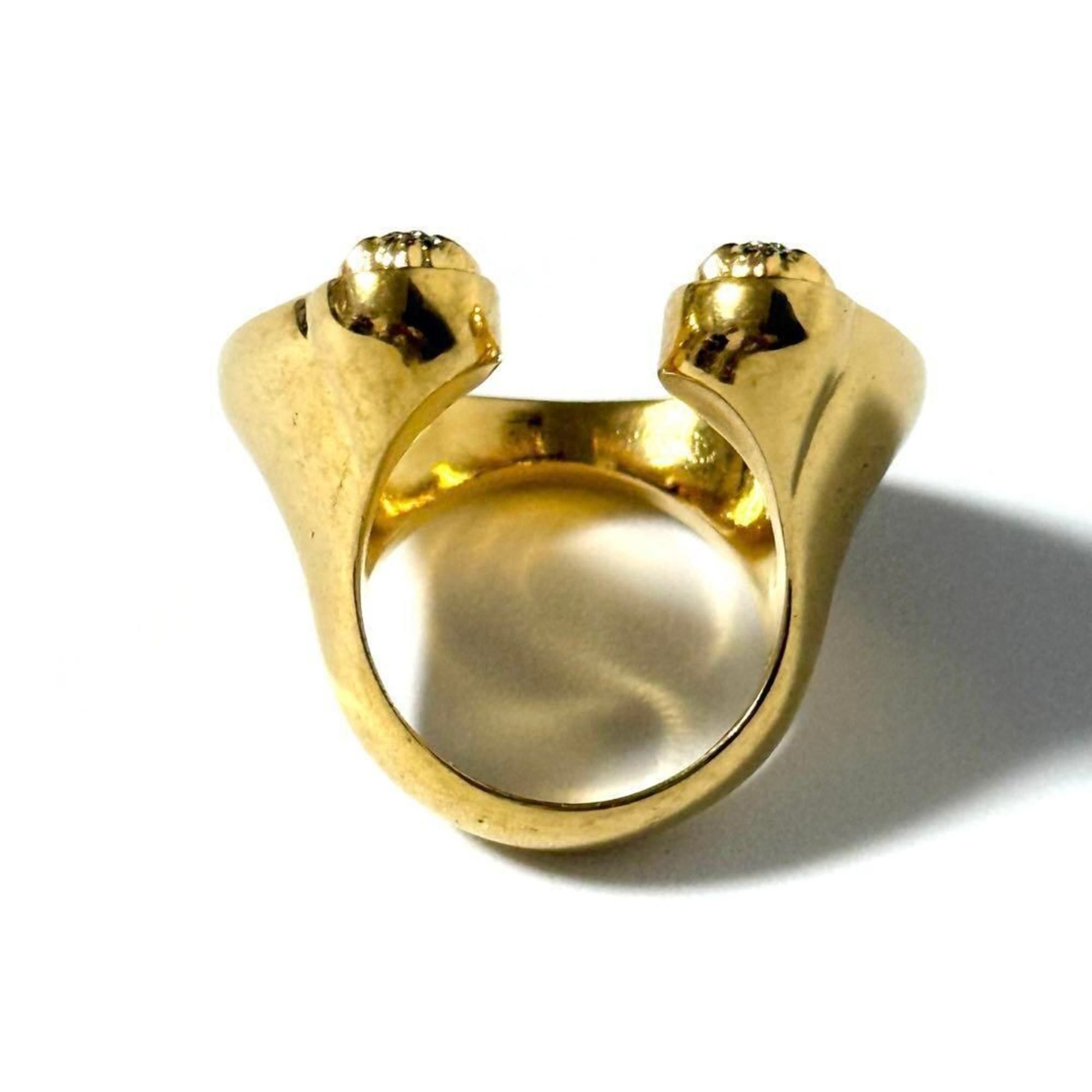 Versace Versace Men's Women's Medusa Horseshoe Ring Size ONE SIZE - 7 Thumbnail
