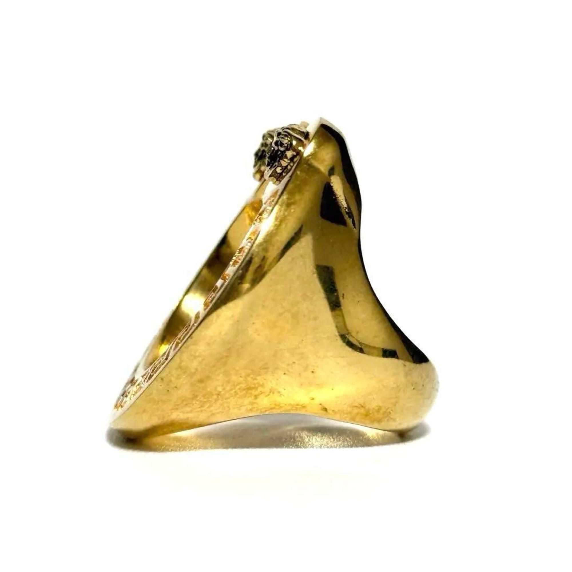Versace Versace Men's Women's Medusa Horseshoe Ring Size ONE SIZE - 3 Thumbnail