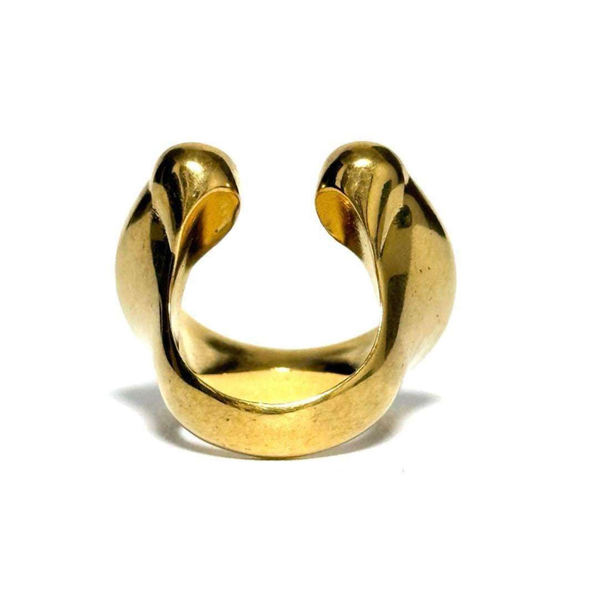Versace Versace Men's Women's Medusa Horseshoe Ring Size ONE SIZE - 5 Thumbnail