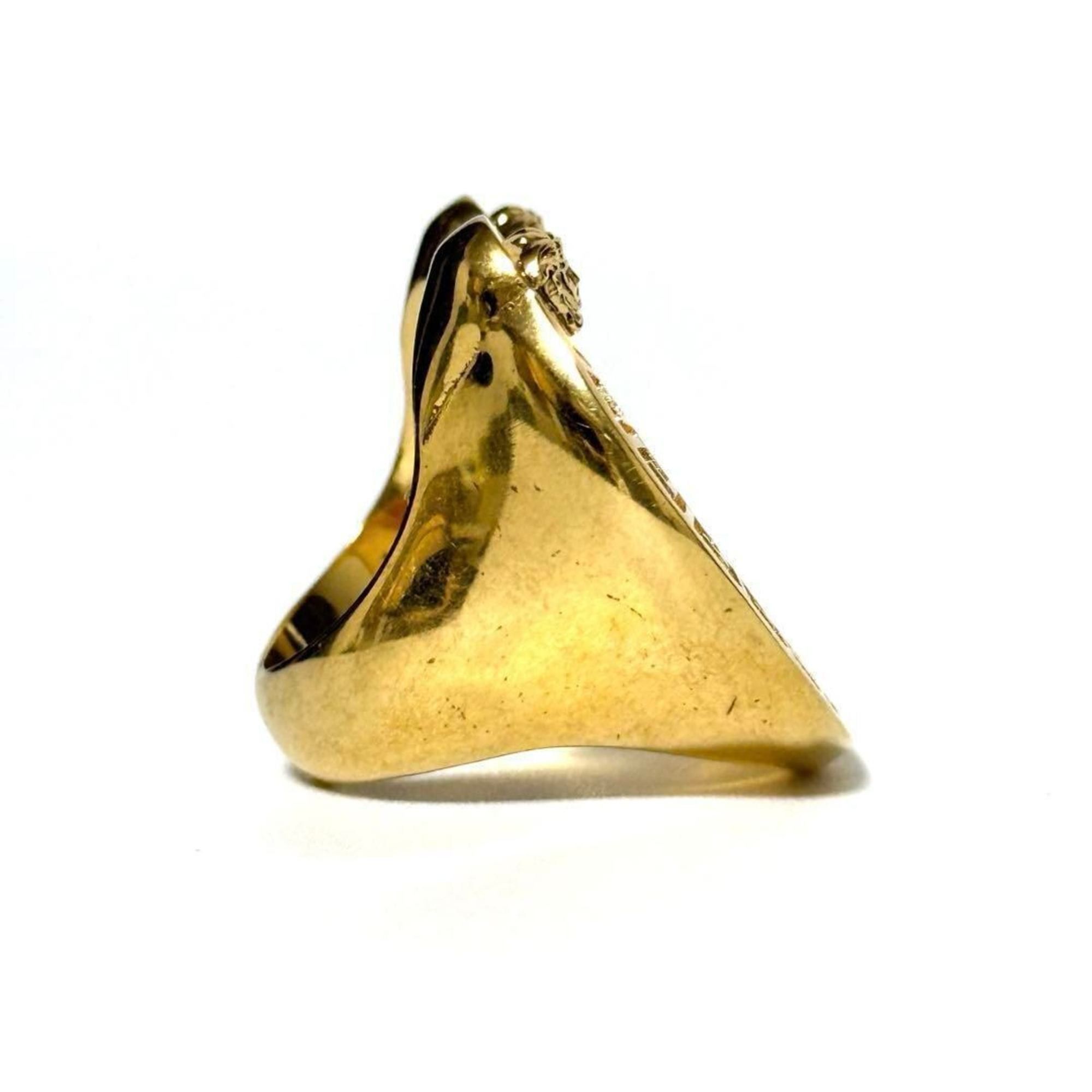 Versace Versace Men's Women's Medusa Horseshoe Ring Size ONE SIZE - 4 Thumbnail