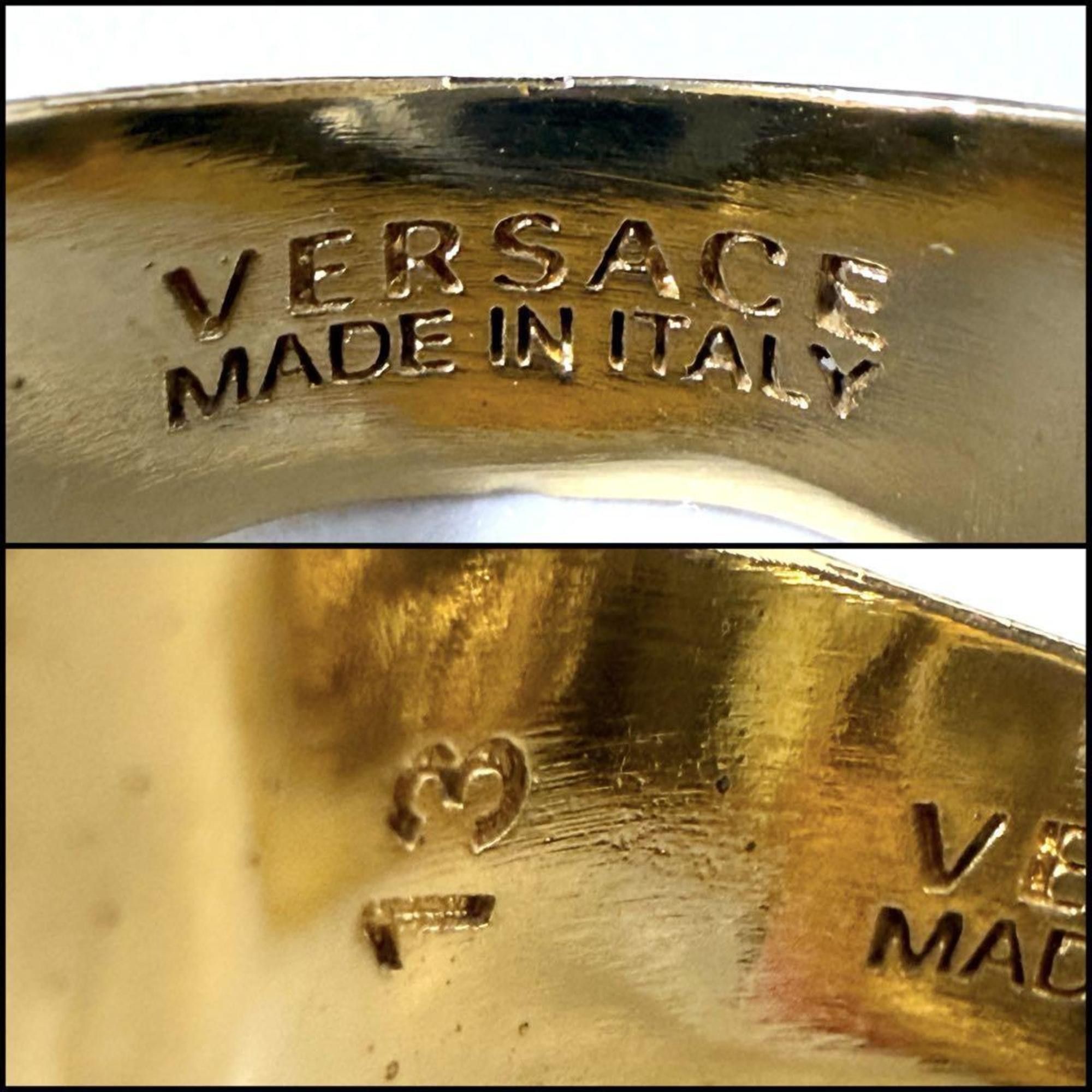 Versace Versace Men's Women's Medusa Horseshoe Ring Size ONE SIZE - 9 Thumbnail