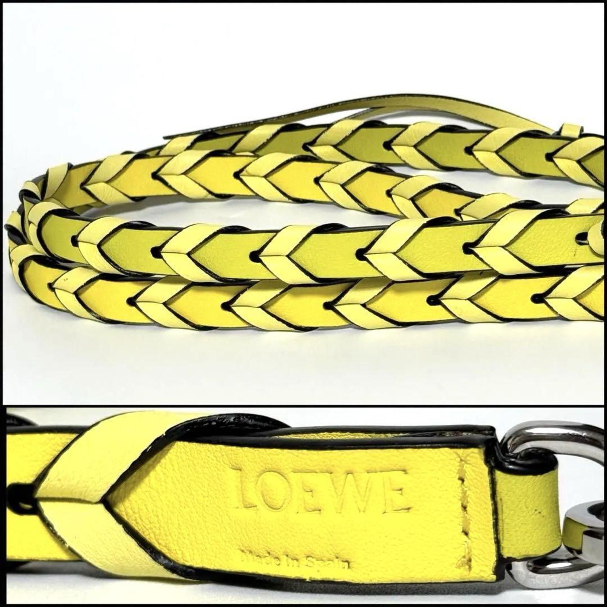 Loewe LOEWE Women's Thin Braided Strap Shoulder Bag Belt Size ONE SIZE - 9 Thumbnail