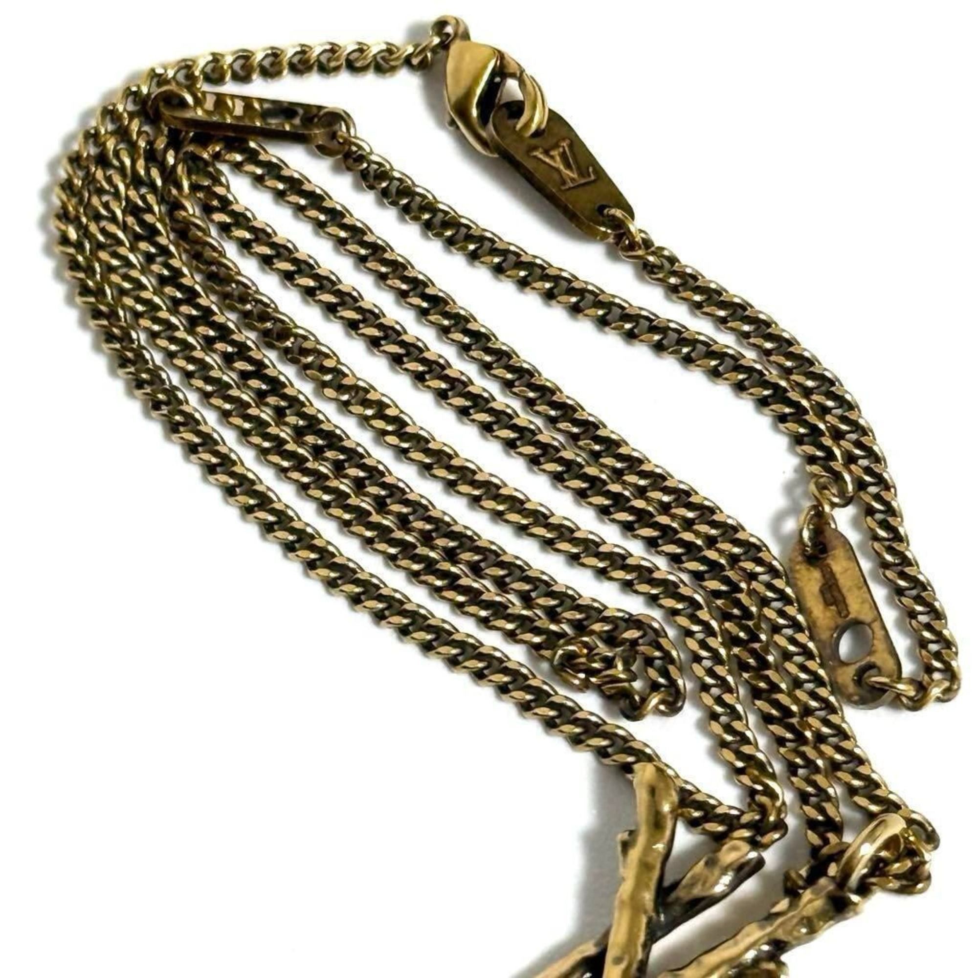 Louis Vuitton LOUIS VUITTON Men's Pendant Necklace LV Twig Size ONE SIZE - 5 Thumbnail