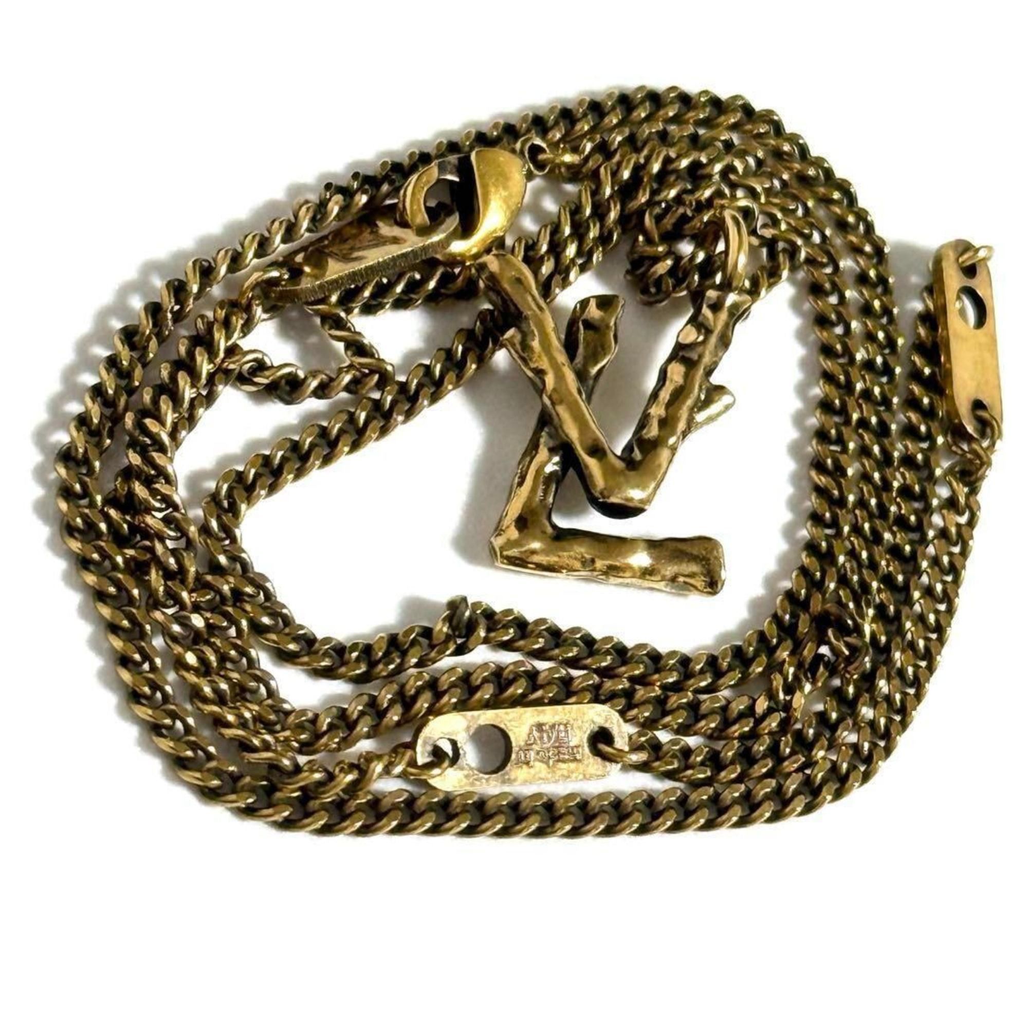 Louis Vuitton LOUIS VUITTON Men's Pendant Necklace LV Twig Size ONE SIZE - 4 Thumbnail