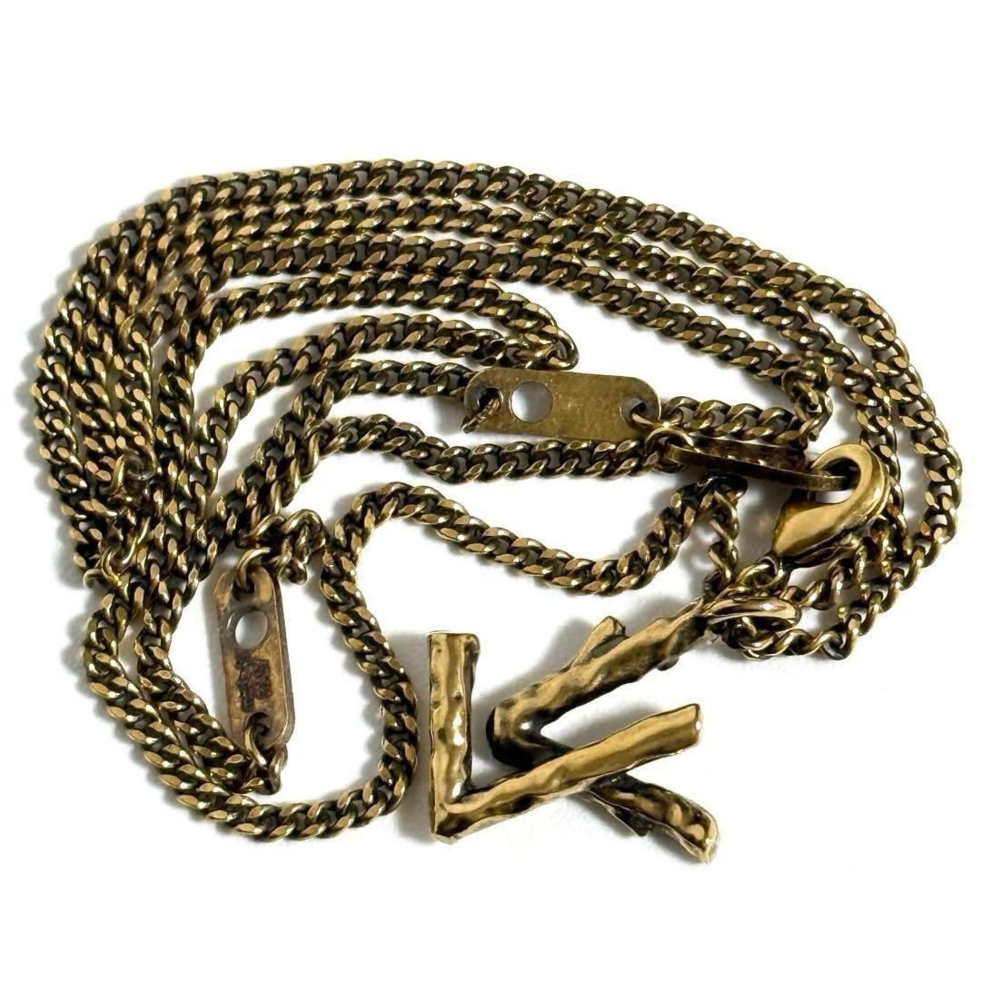 Louis Vuitton LOUIS VUITTON Men's Pendant Necklace LV Twig Size ONE SIZE - 6 Thumbnail