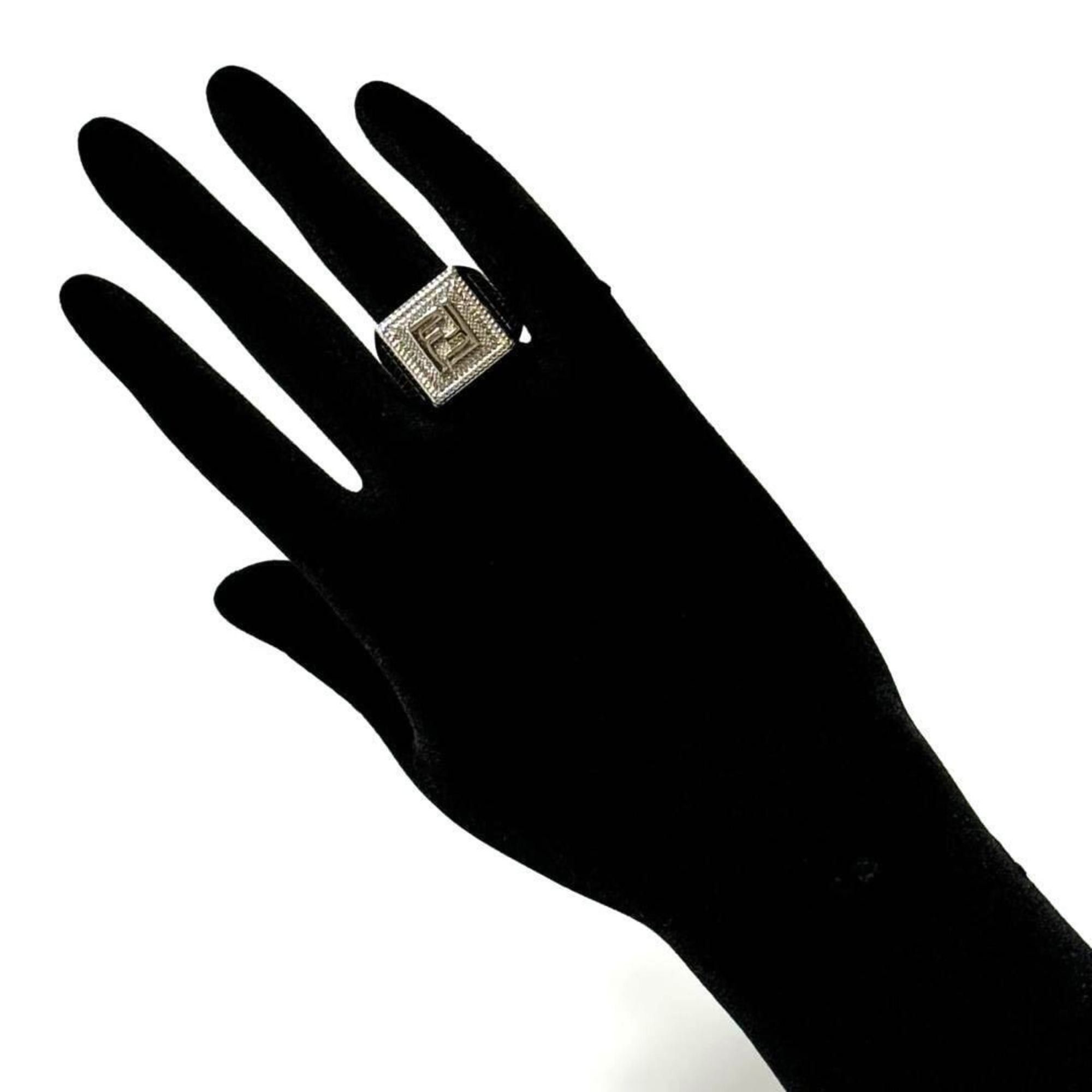 Fendi FENDI Men's Signet Ring FF Size ONE SIZE - 10 Thumbnail