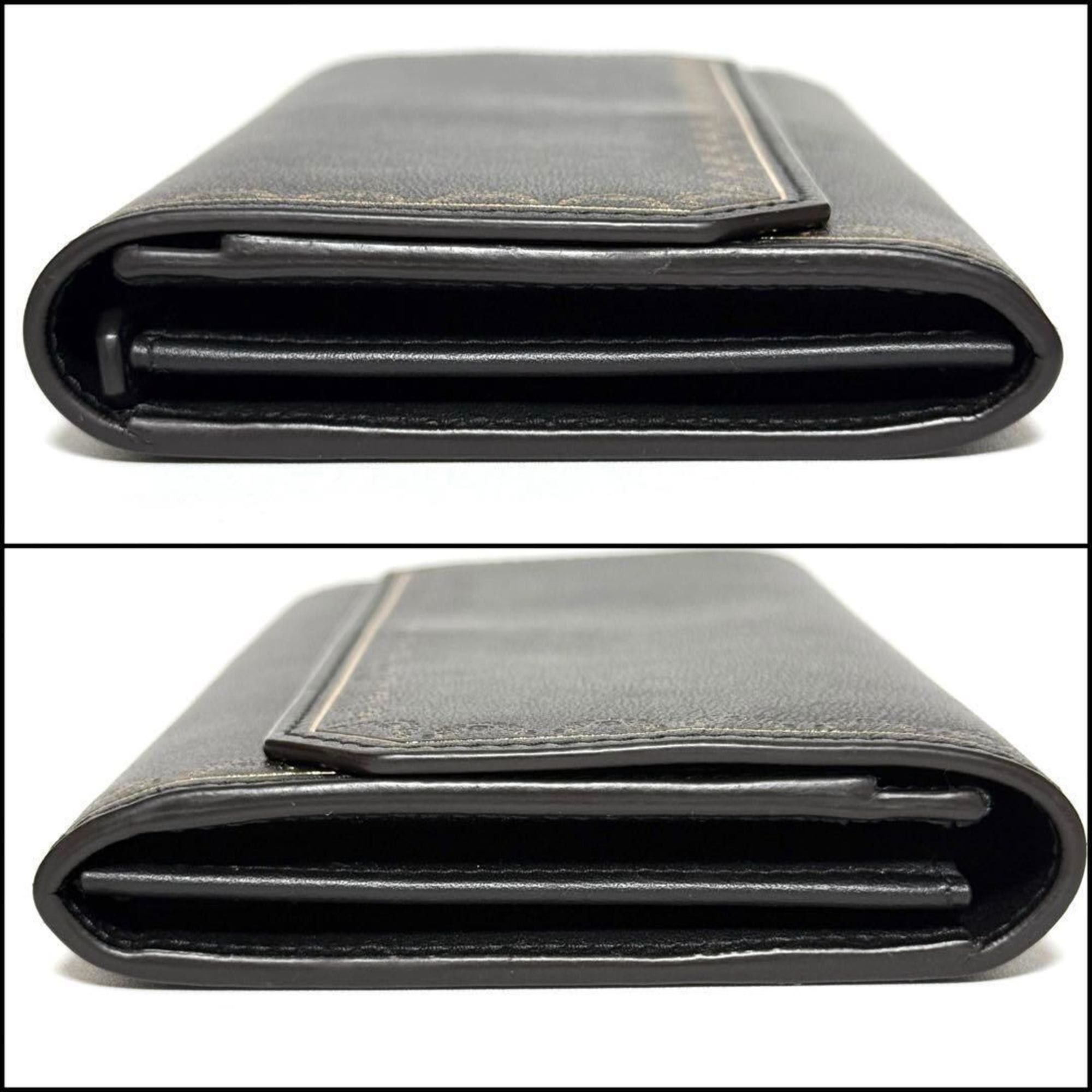 Cartier Cartier Women's Wallet Long Garland Leather Black Size ONE SIZE - 4 Thumbnail
