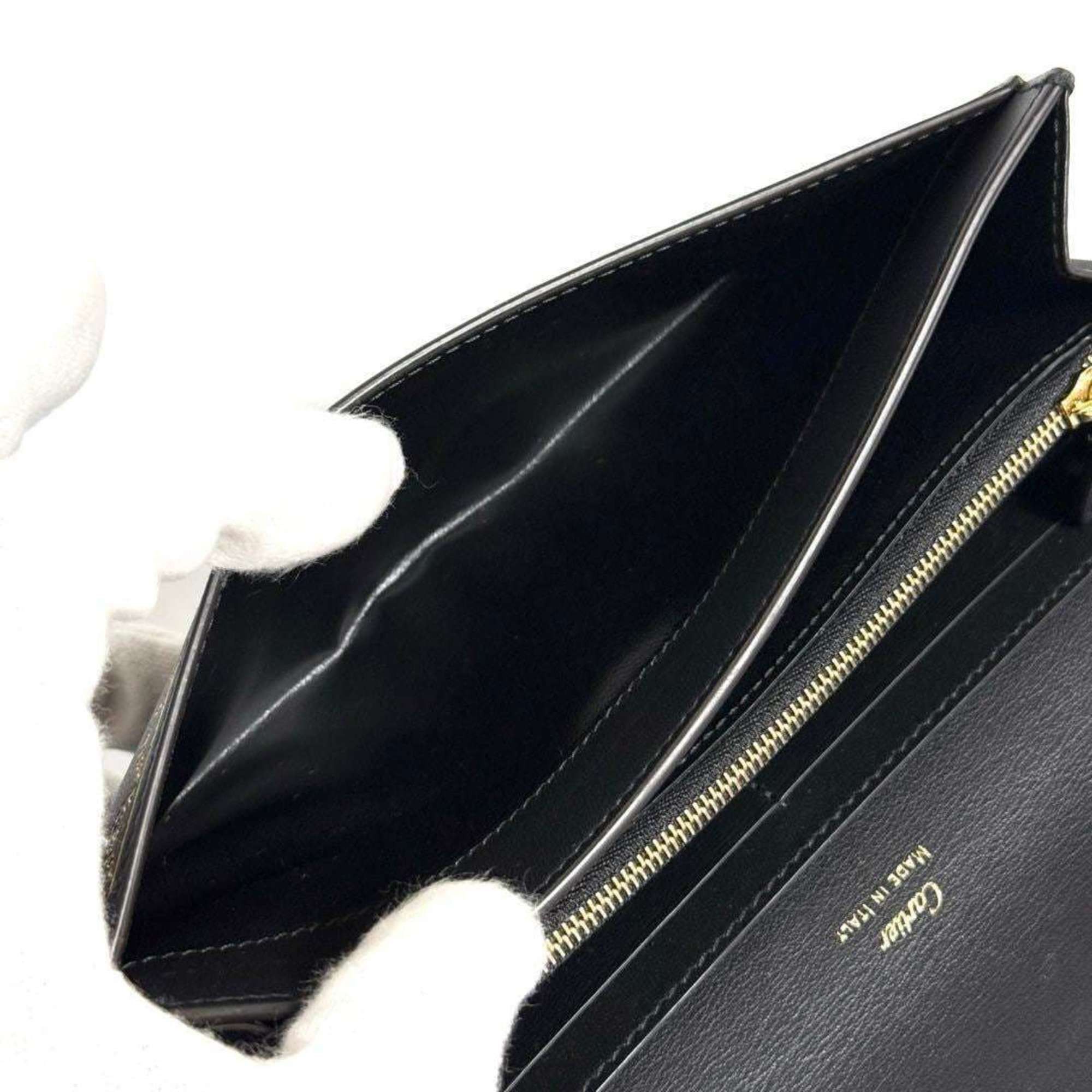 Cartier Cartier Women's Wallet Long Garland Leather Black Size ONE SIZE - 6 Thumbnail