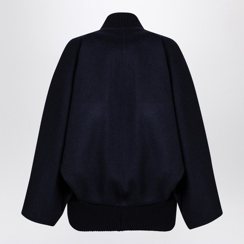 ジャケット Max Mara Blue cashmere cape bomber jacket Max Mara Zenone Cashmere Cape Bomber Jacket in Blue | Lyst