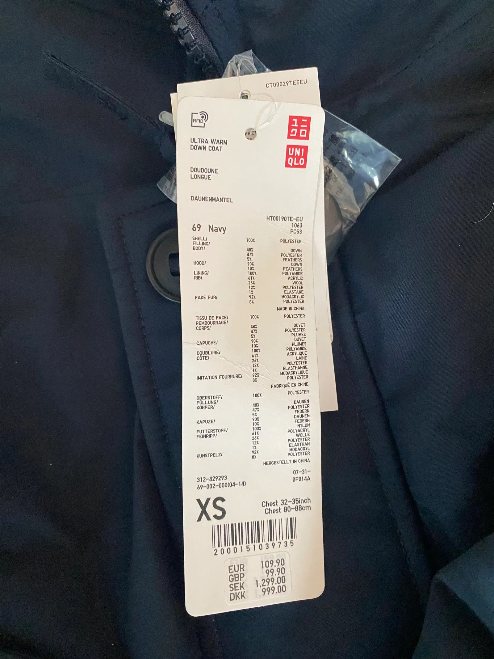 Uniqlo Uniqlo Ultra Warm Down Coat Down Jacket Size US XS / EU 42 / 0 - 2 Thumbnail