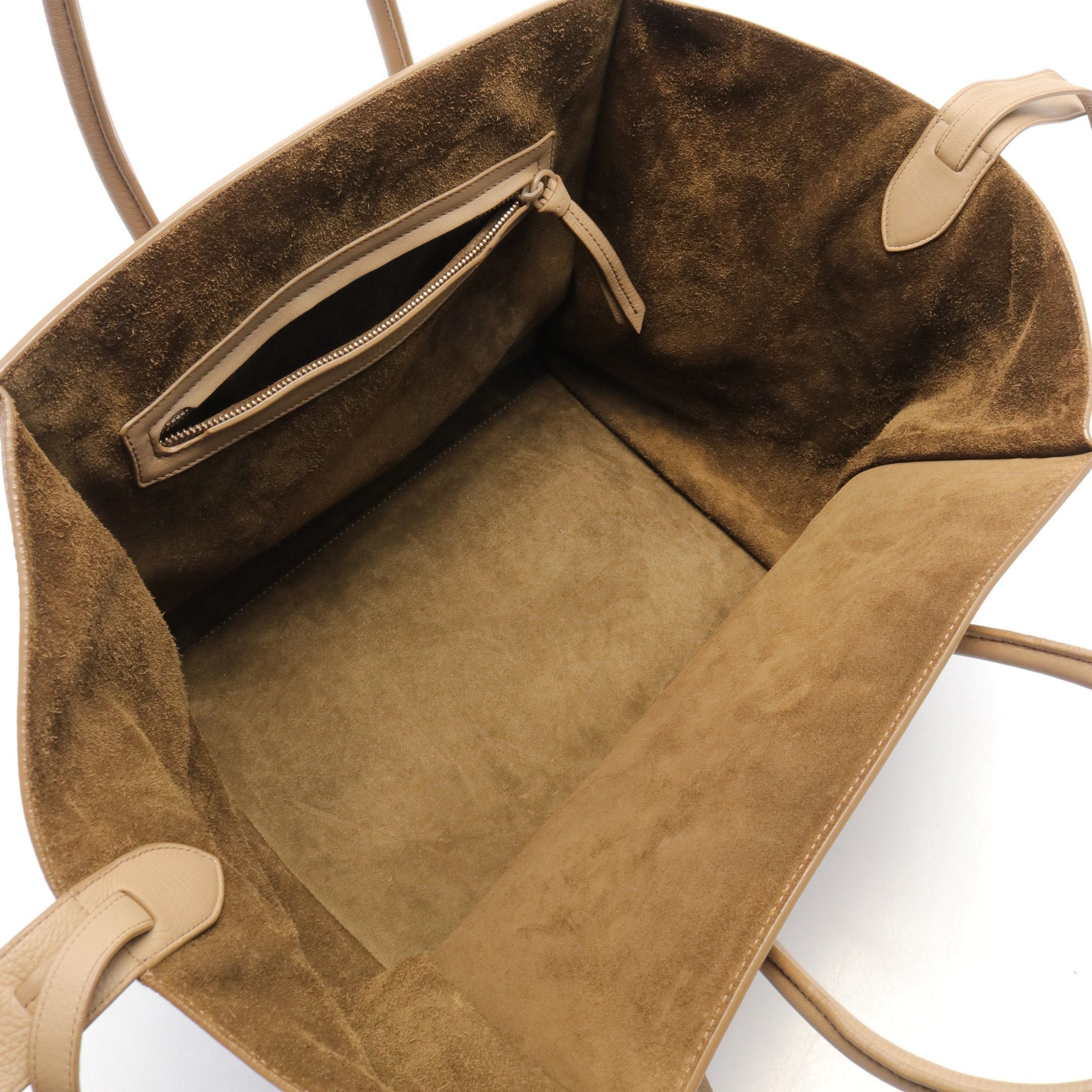 Celine Celine Luggage Phantom Handbag Tote Bag Leather Gray Beige Size ONE SIZE - 3 Thumbnail