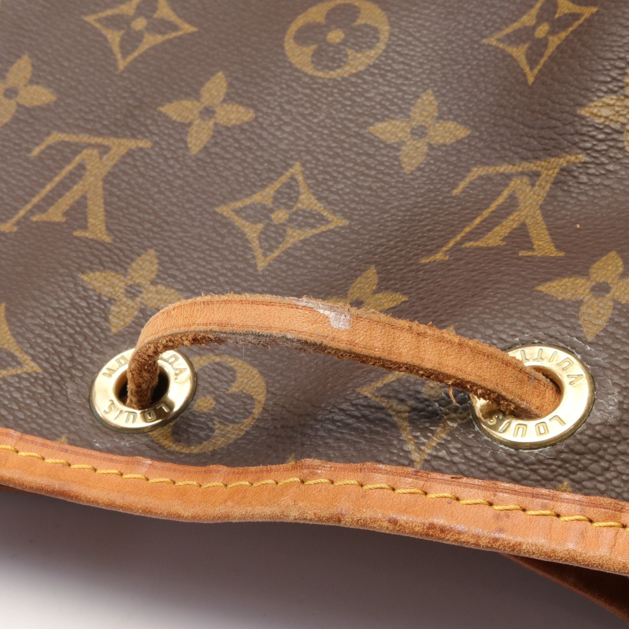 Louis Vuitton Louis Vuitton Noe Monogram Shoulder Bag Leather Brown Size ONE SIZE - 9 Thumbnail