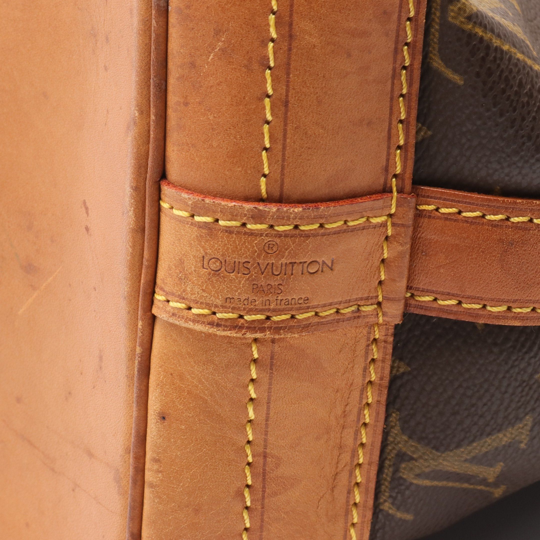 Louis Vuitton Louis Vuitton Noe Monogram Shoulder Bag Leather Brown Size ONE SIZE - 4 Thumbnail