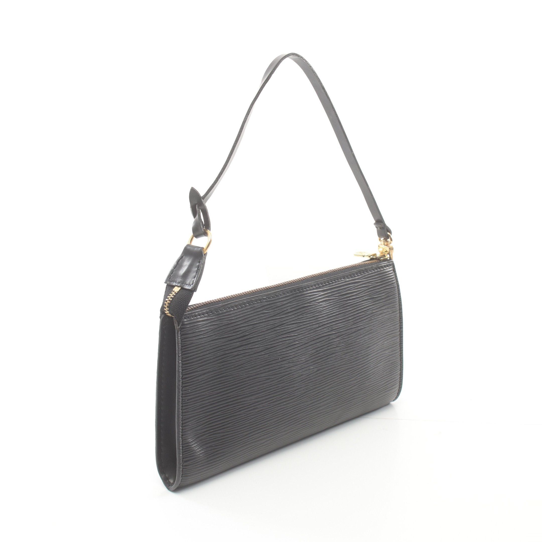 Louis Vuitton Louis Vuitton Pochette Accessoires Epi Noir Handbag Leather Black Size ONE SIZE - 2 Thumbnail