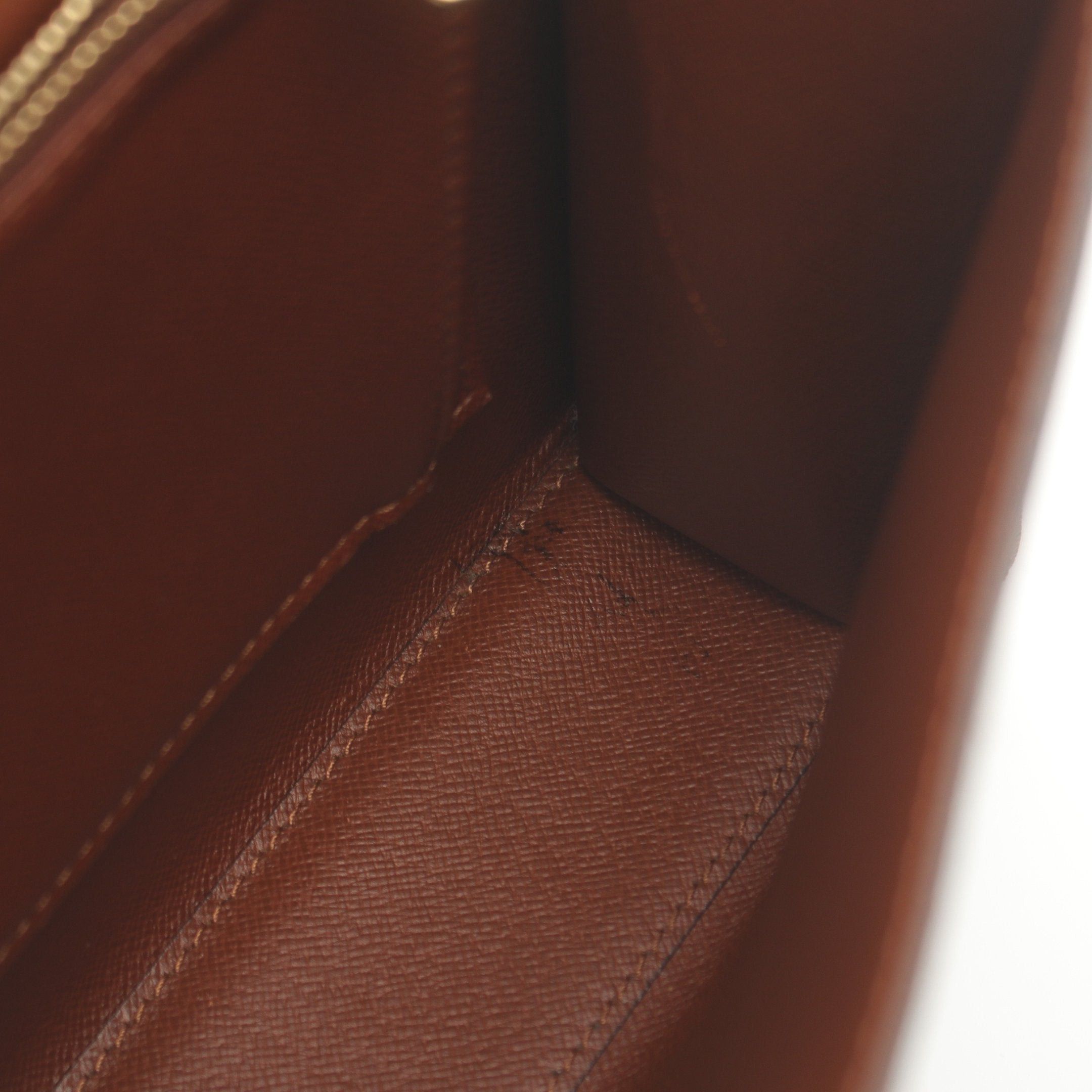 Louis Vuitton Louis Vuitton Malesherbes Monogram Handbag Leather Brown Size ONE SIZE - 10 Thumbnail