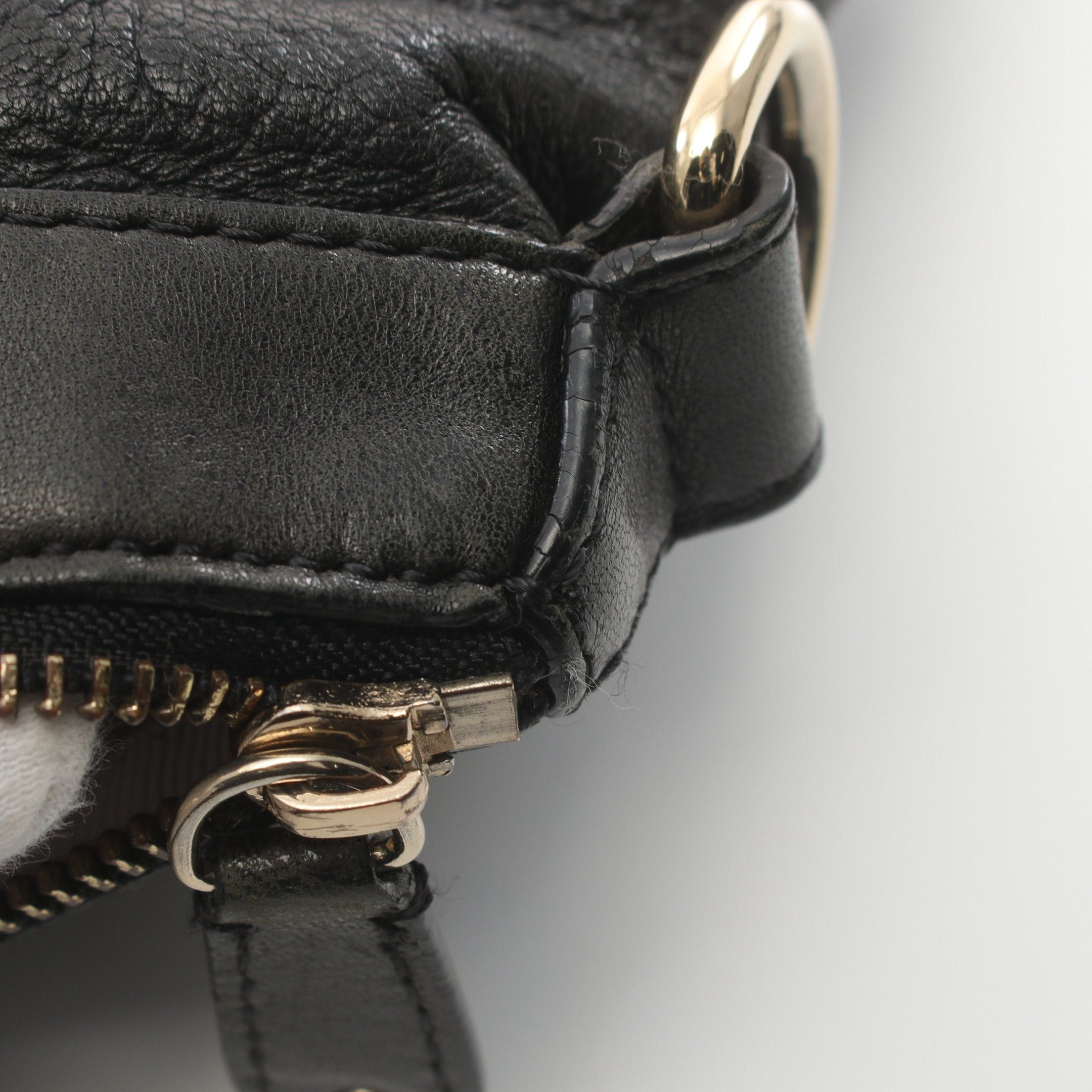 Jimmy Choo Jimmy Choo Handbag Leather Black Size ONE SIZE - 8 Thumbnail