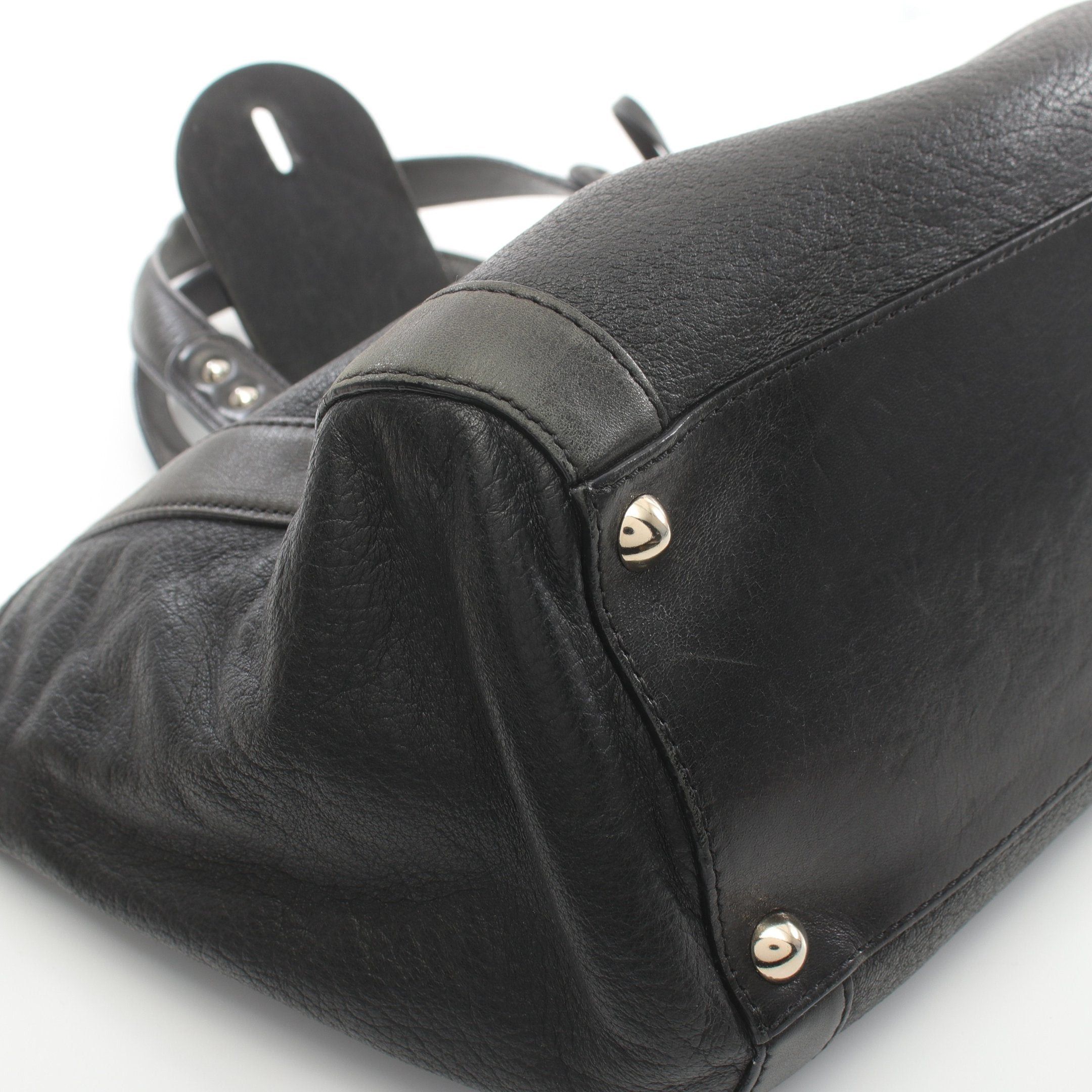Jimmy Choo Jimmy Choo Handbag Leather Black Size ONE SIZE - 7 Thumbnail