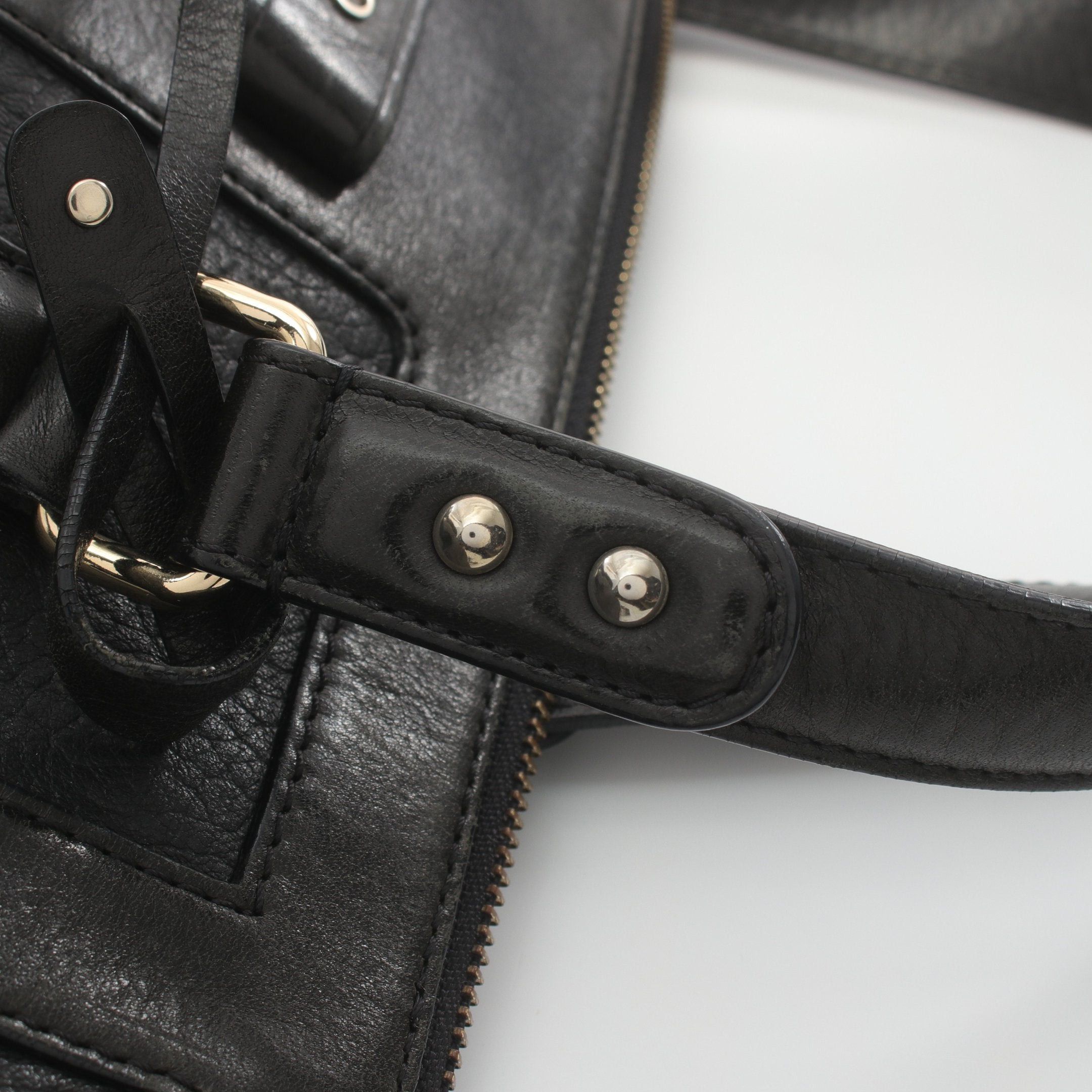 Jimmy Choo Jimmy Choo Handbag Leather Black Size ONE SIZE - 10 Thumbnail