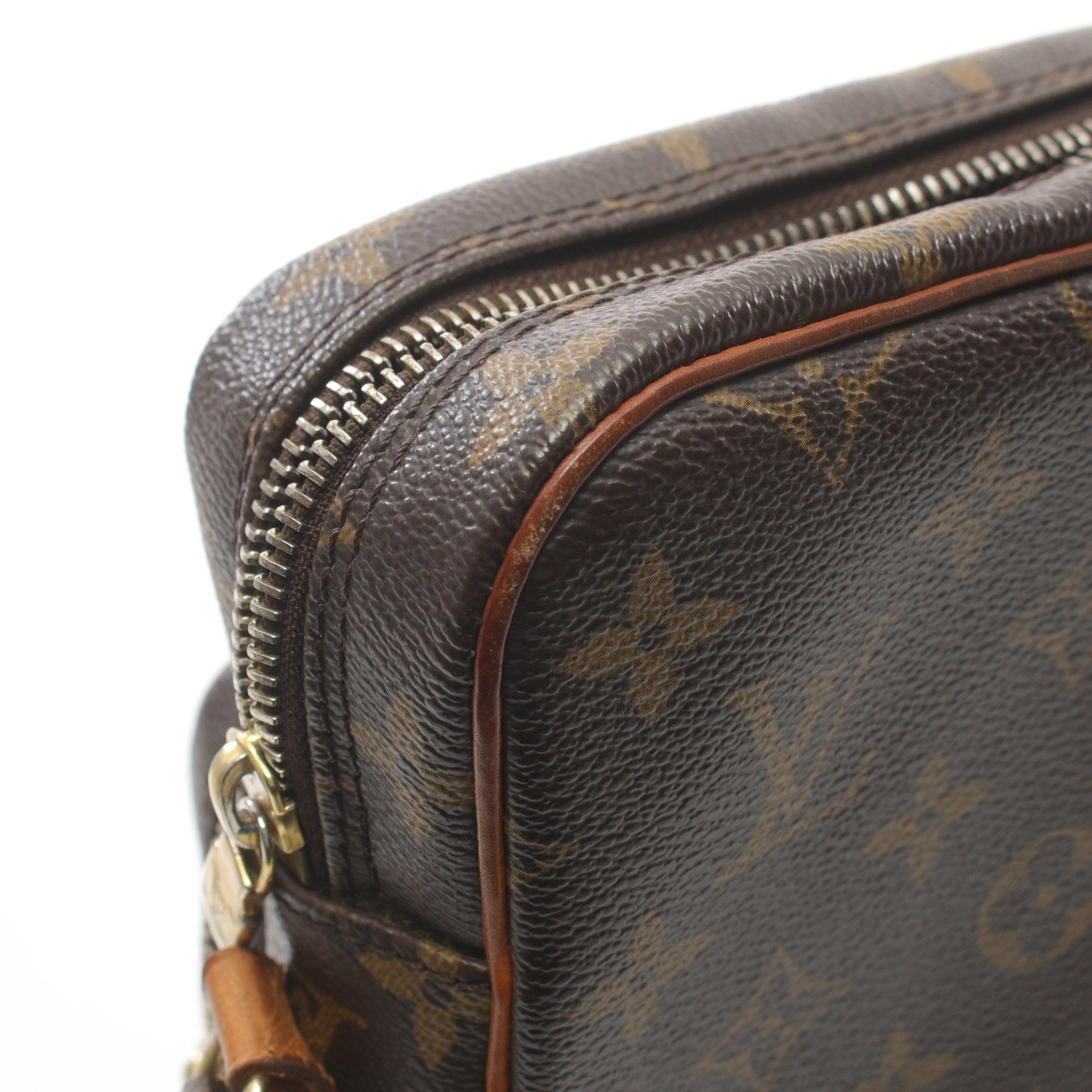 Louis Vuitton Louis Vuitton Amazon Monogram Shoulder Bag Leather Brown Size ONE SIZE - 7 Thumbnail