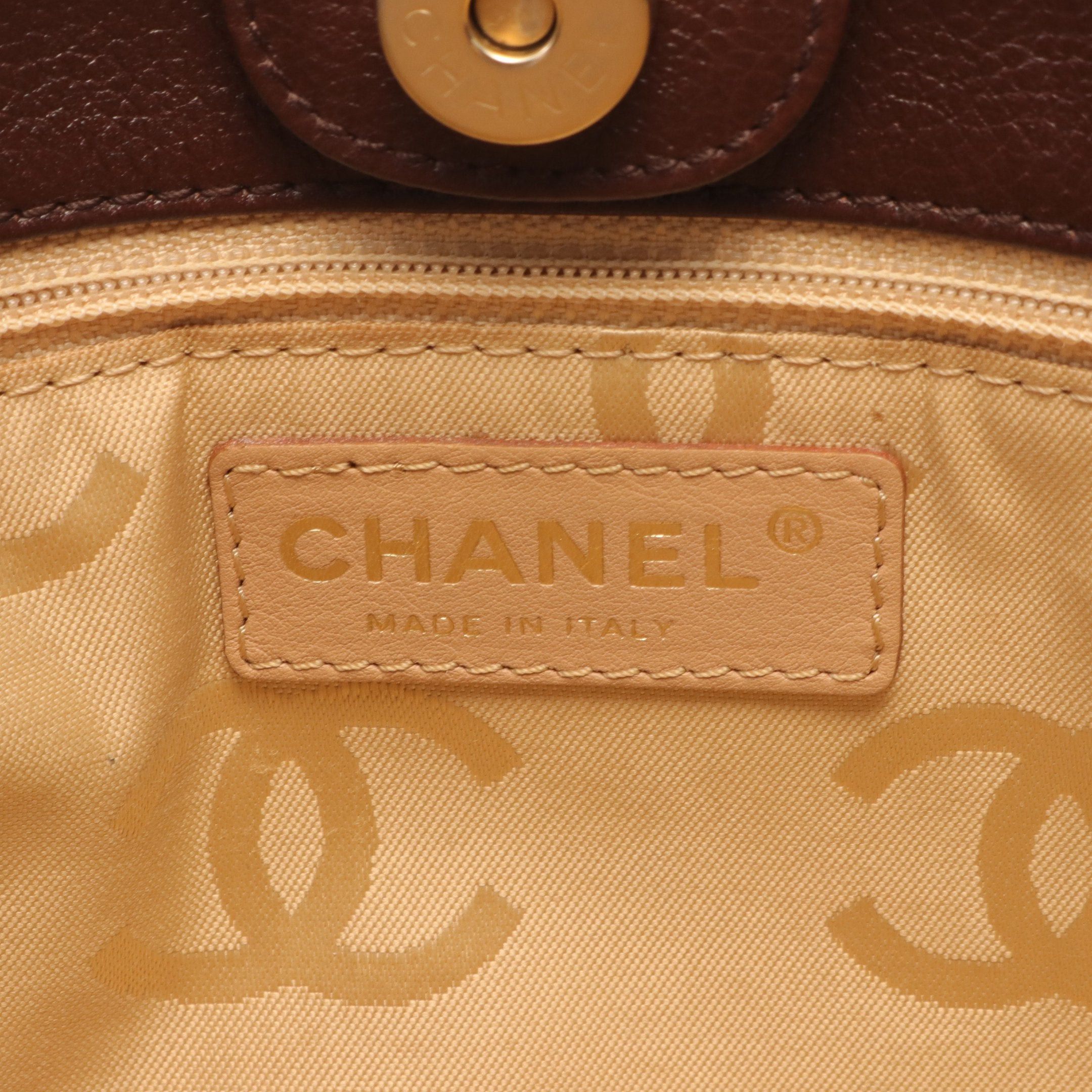 Chanel Chanel Coco Mark Shoulder Bag Leather Brown Size ONE SIZE - 4 Thumbnail