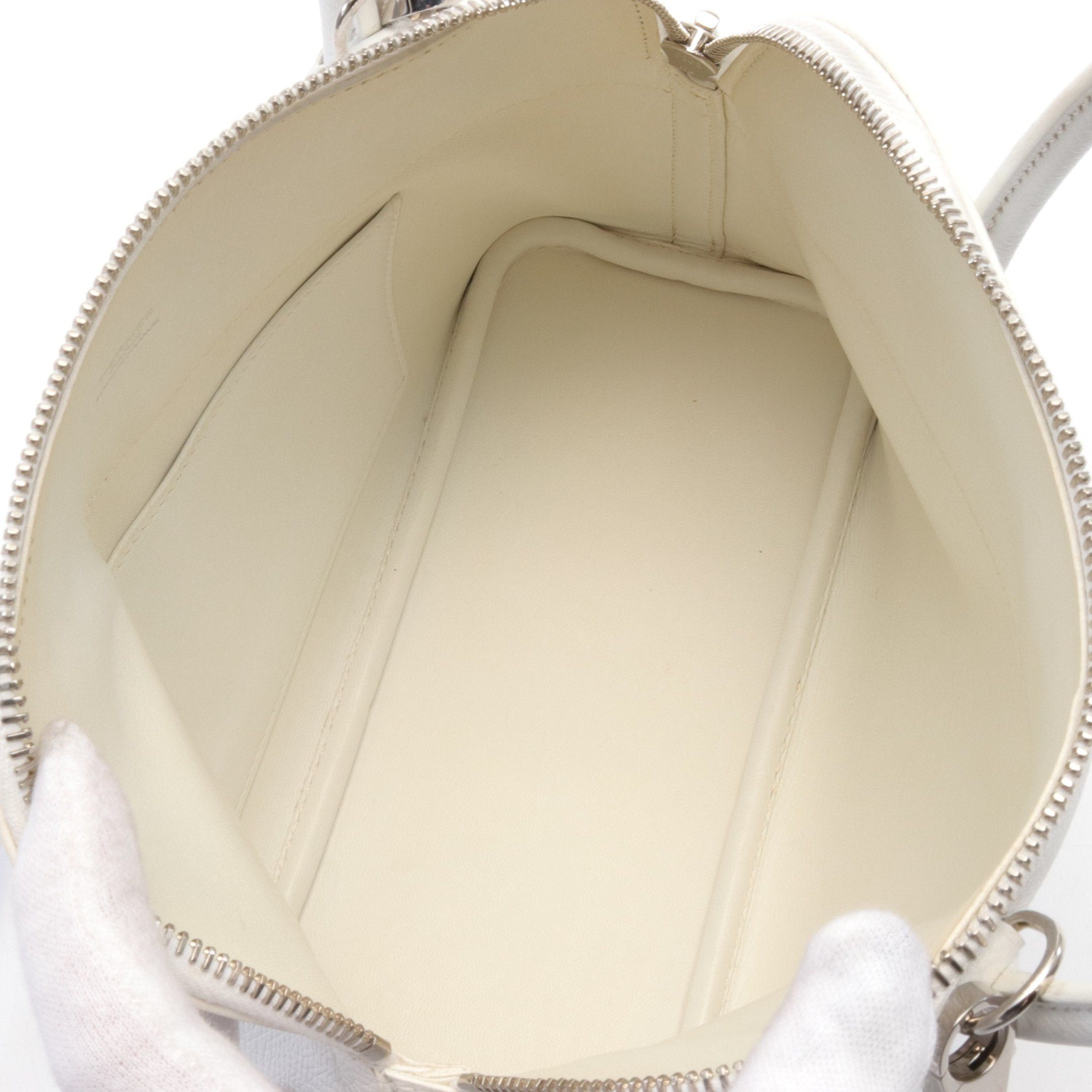 Hermes Hermes Bolide 27 Blanc Handbag Veau Epsom White Silver Hardware □ R Stamp Size ONE SIZE - 3 Thumbnail