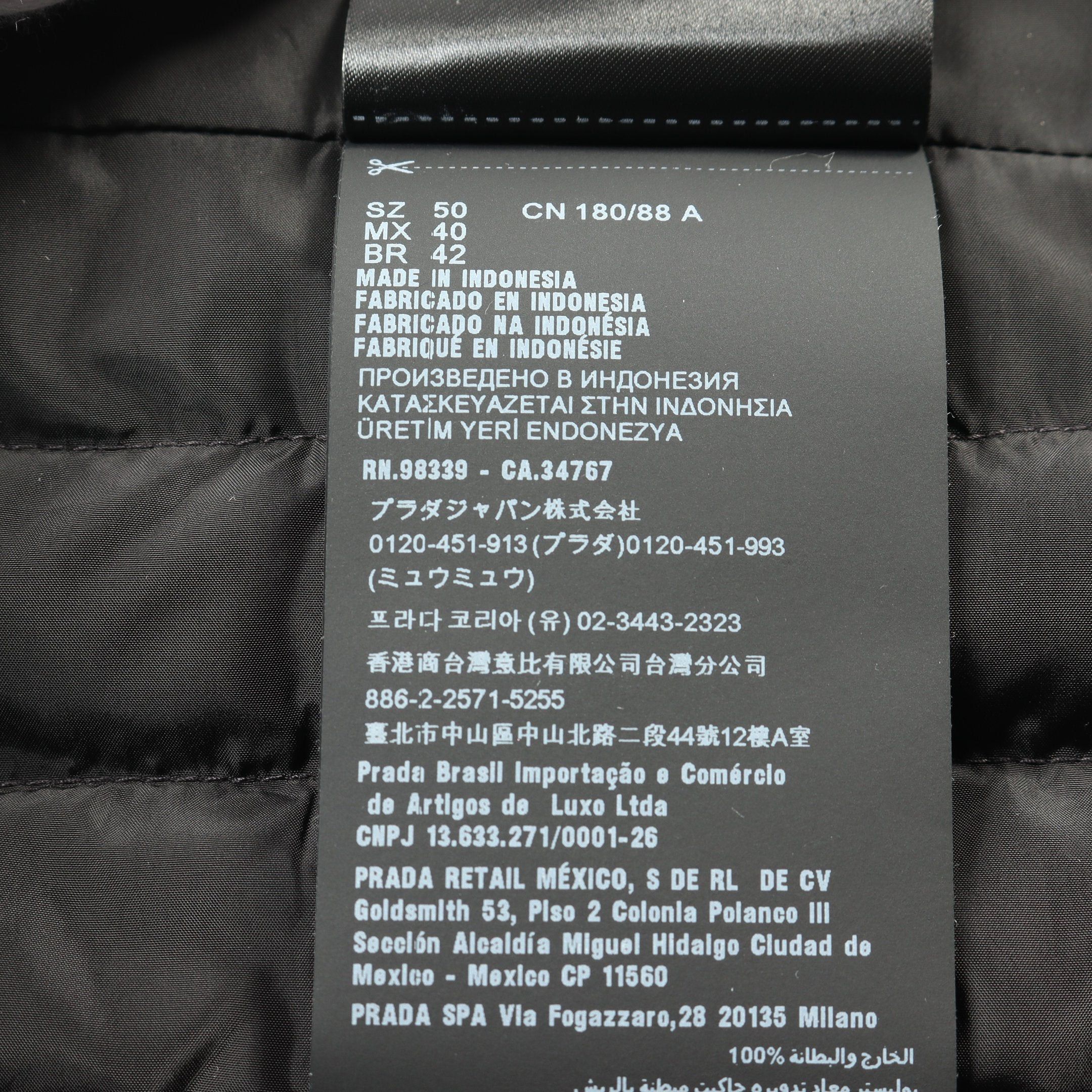 Prada Prada Down Vest Black Triangle Logo Size ONE SIZE - 4 Thumbnail