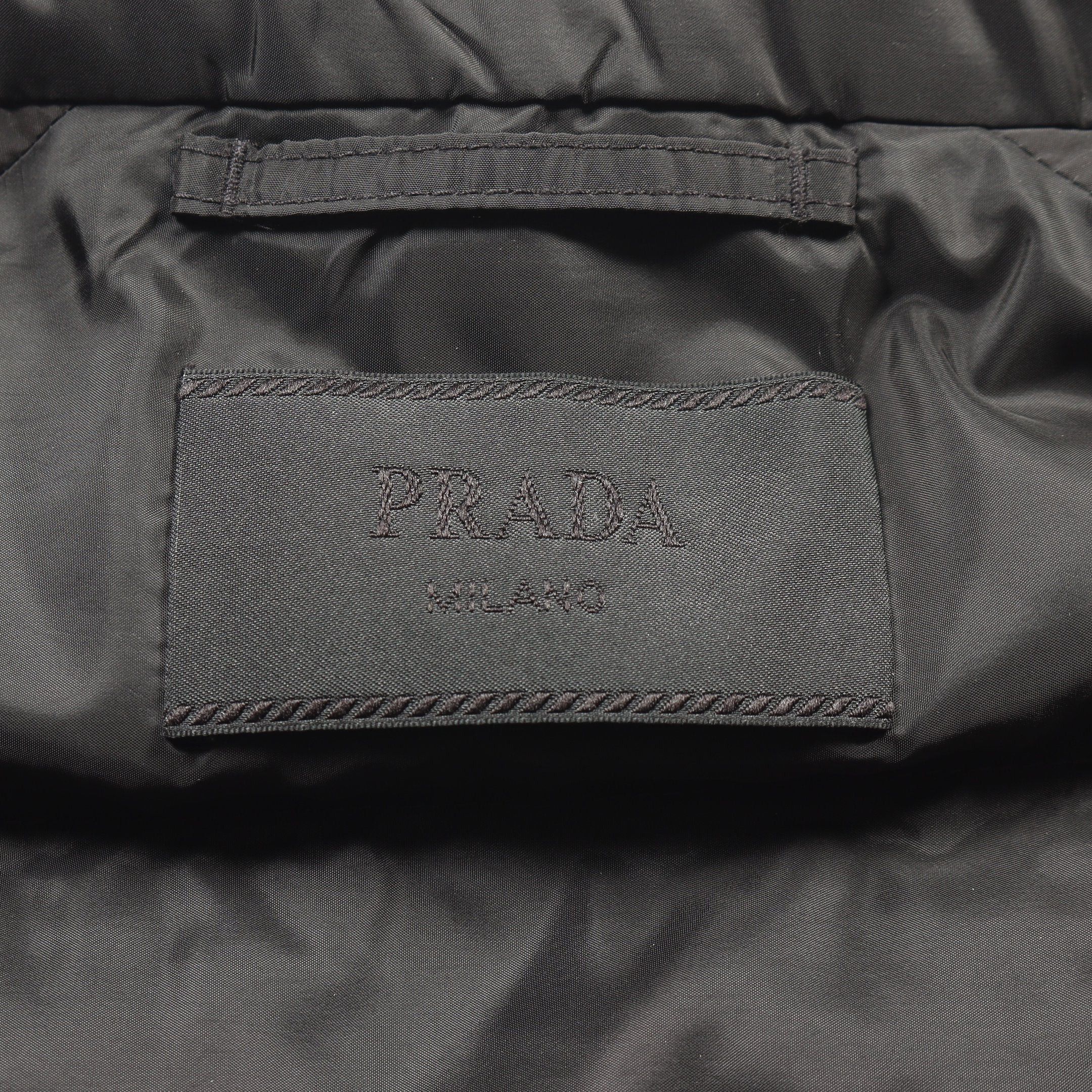 Prada Prada Down Vest Black Triangle Logo Size ONE SIZE - 3 Thumbnail