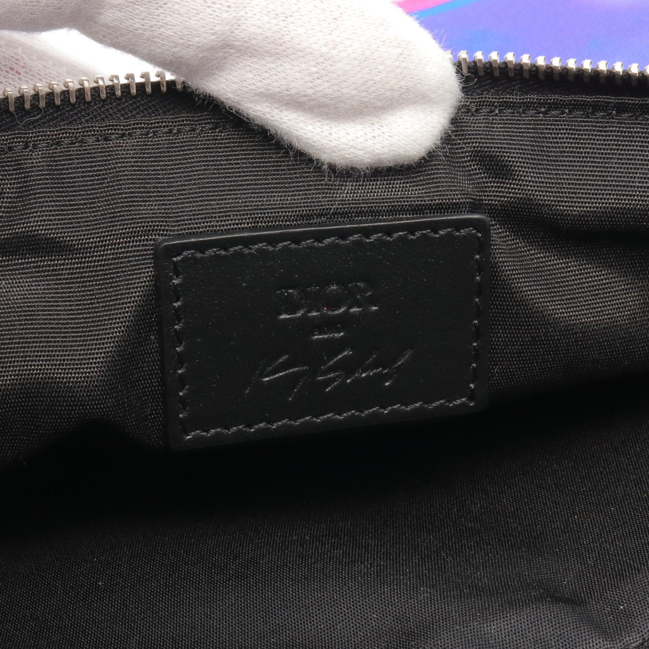 Dior Dior Dior * Kenny Scharf Pouch Nylon Leather Multicolor Black Size ONE SIZE - 4 Thumbnail