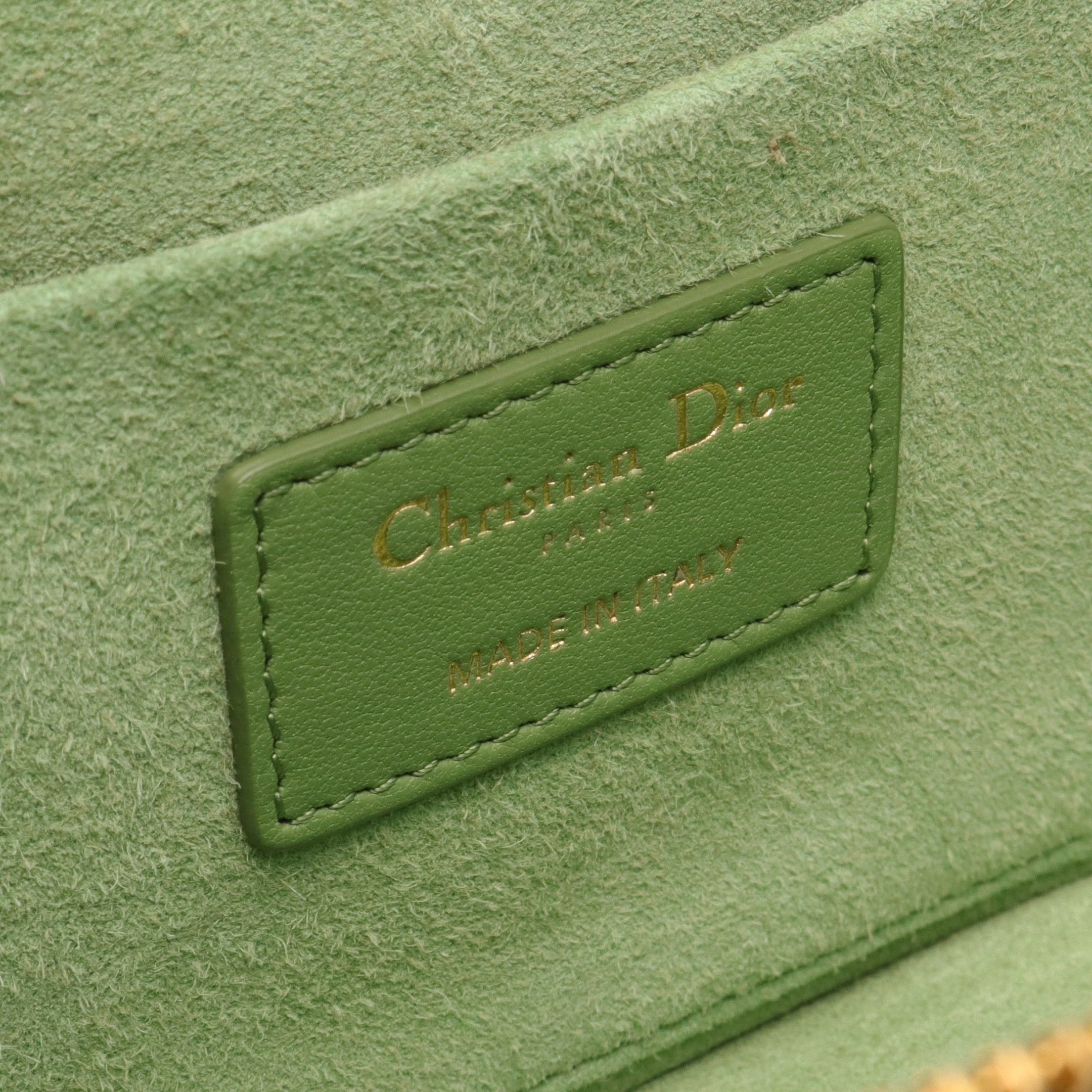 Dior Dior Travel Small Vanity Canage Handbag Bag Leather Green Size ONE SIZE - 4 Thumbnail