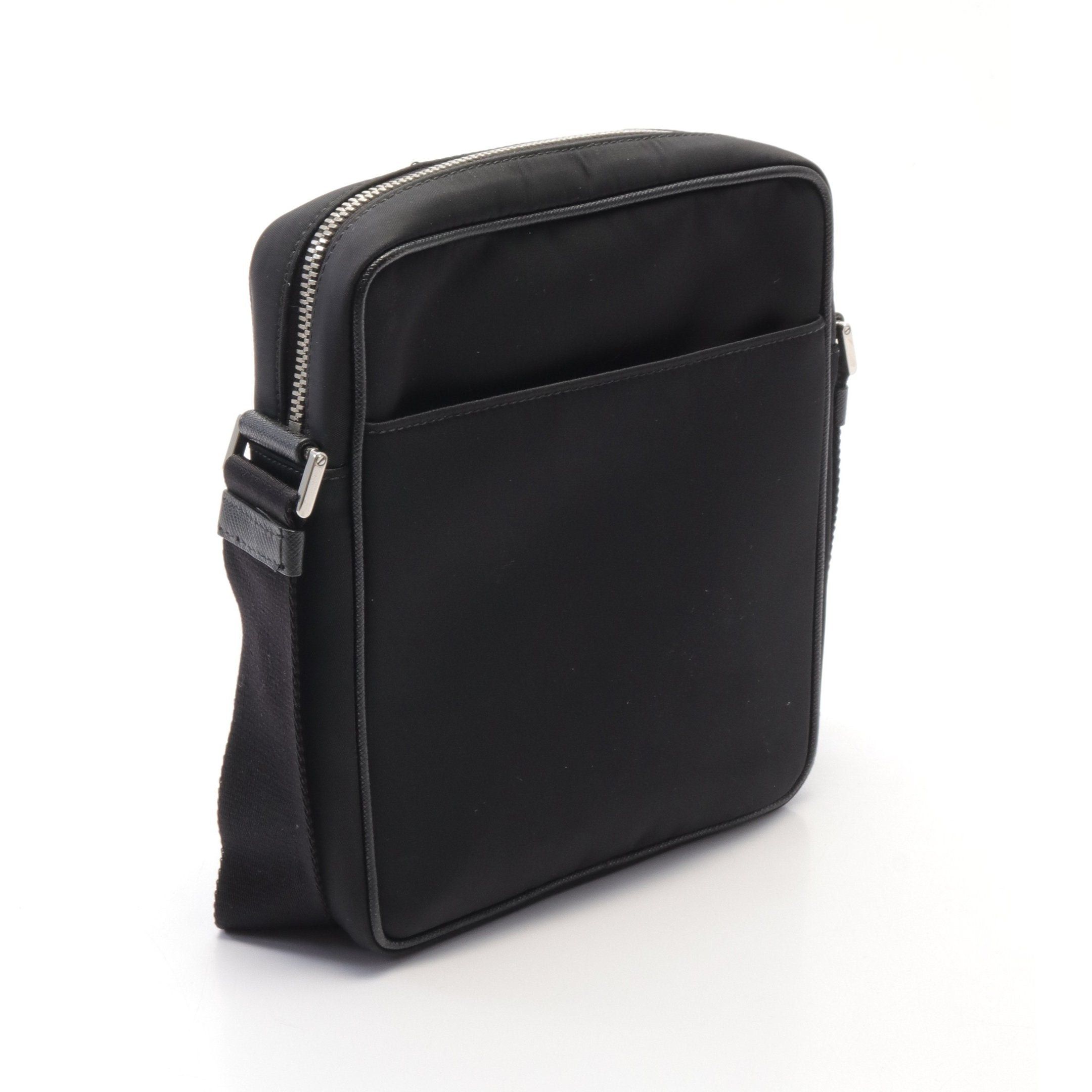 Prada Prada Shoulder Bag Nylon Leather Black Size ONE SIZE - 2 Thumbnail