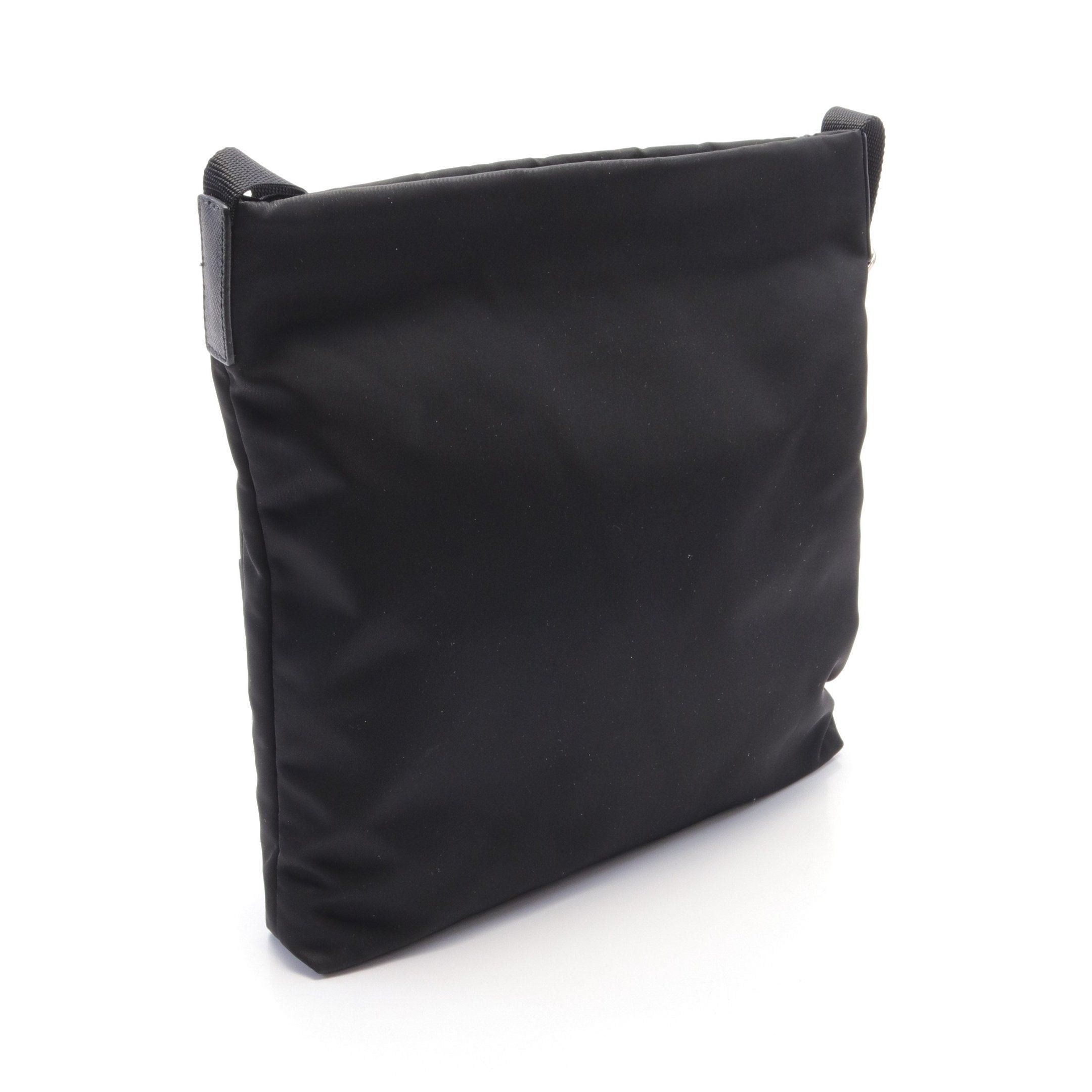 Prada Prada Tessuto Soft Shoulder Bag Nylon Leather Black Blue White Size ONE SIZE - 2 Thumbnail