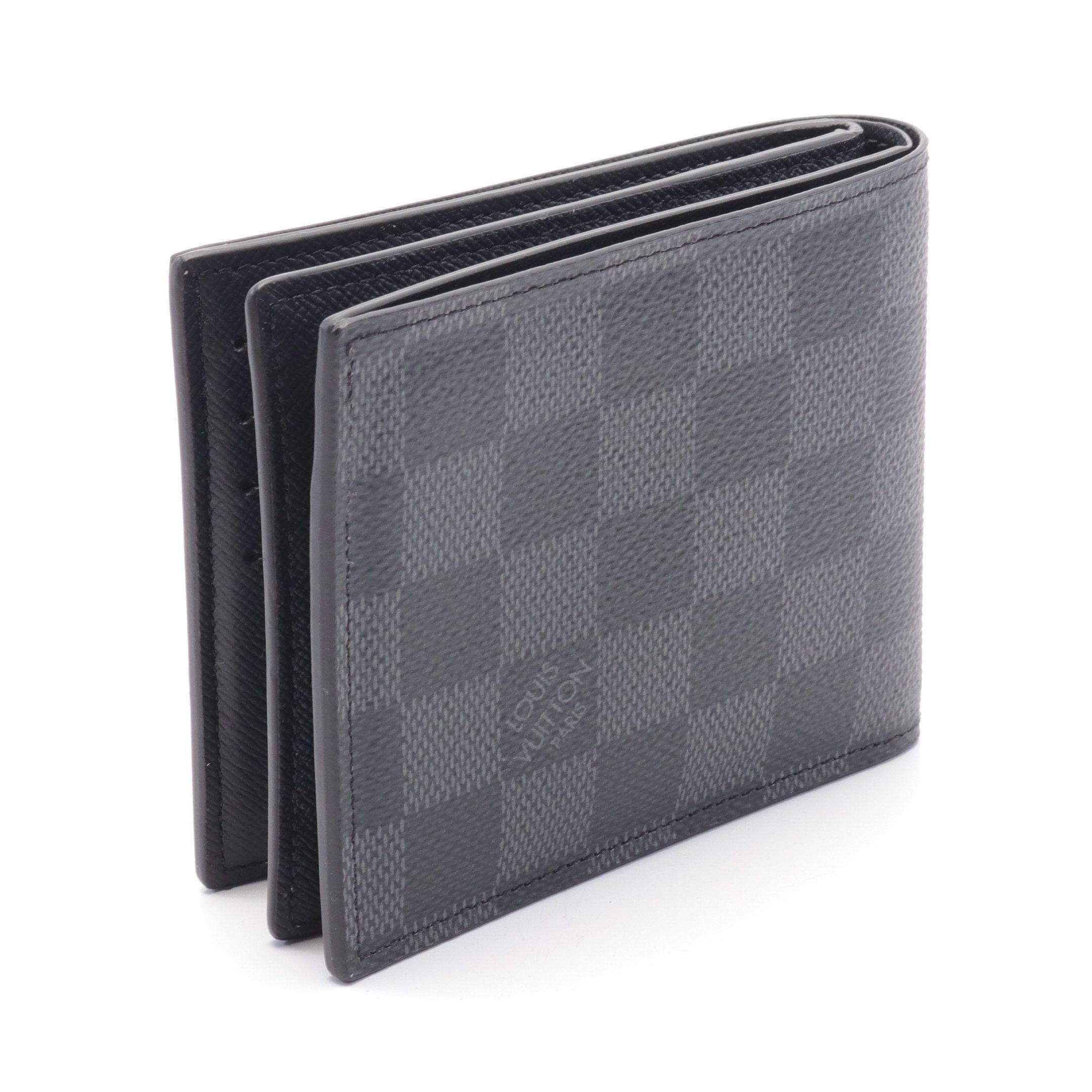 Louis Vuitton Louis Vuitton Portefeuil Amerigo Nm Damier Graphite Bi-Fold Wallet Black Size ONE SIZE - 2 Thumbnail