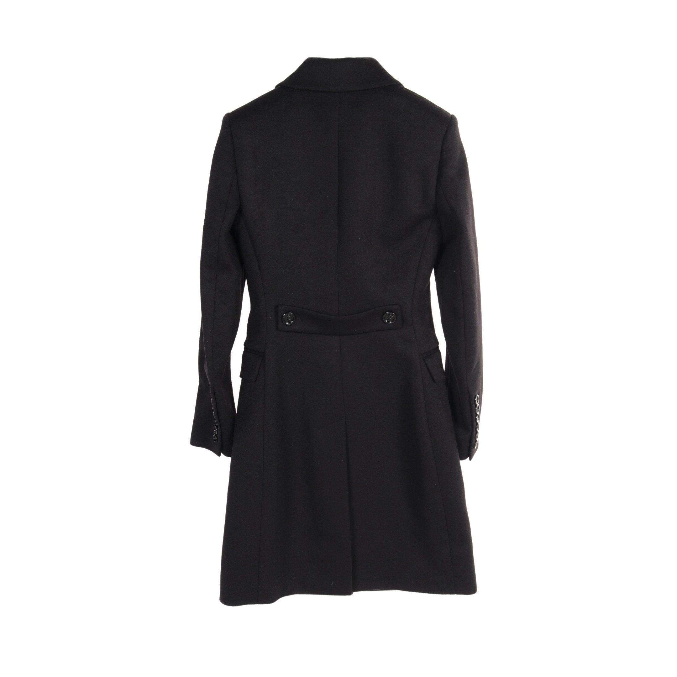 Burberry Burberry Coat Wool Cashmere Black Size ONE SIZE - 2 Thumbnail
