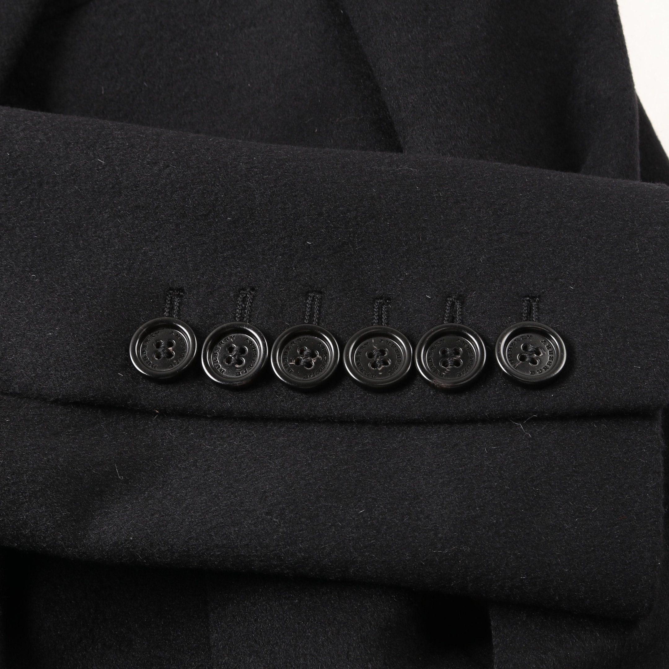 Burberry Burberry Coat Wool Cashmere Black Size ONE SIZE - 7 Thumbnail