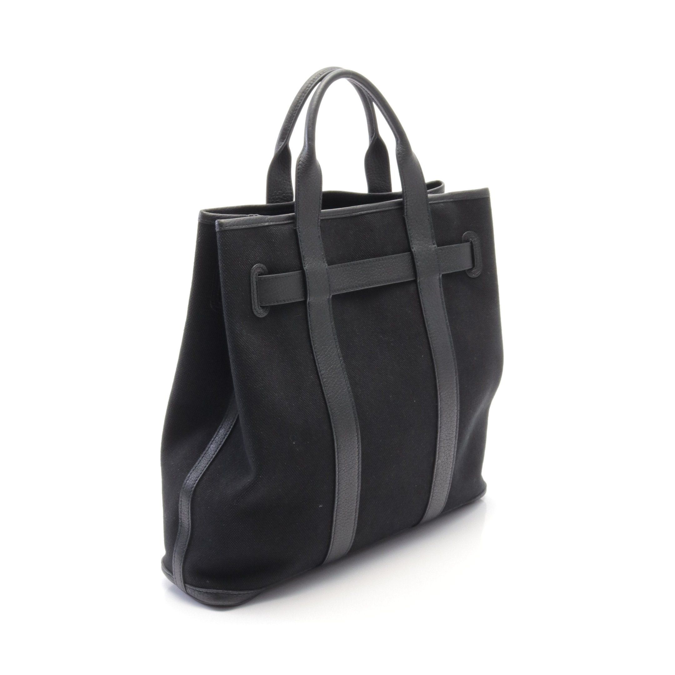 Hermes Hermes Petite Centeur File Mm Handbag Tote Bag Toile Ash Leather Black Silver Hardware □K Stamp Size ONE SIZE - 2 Thumbnail