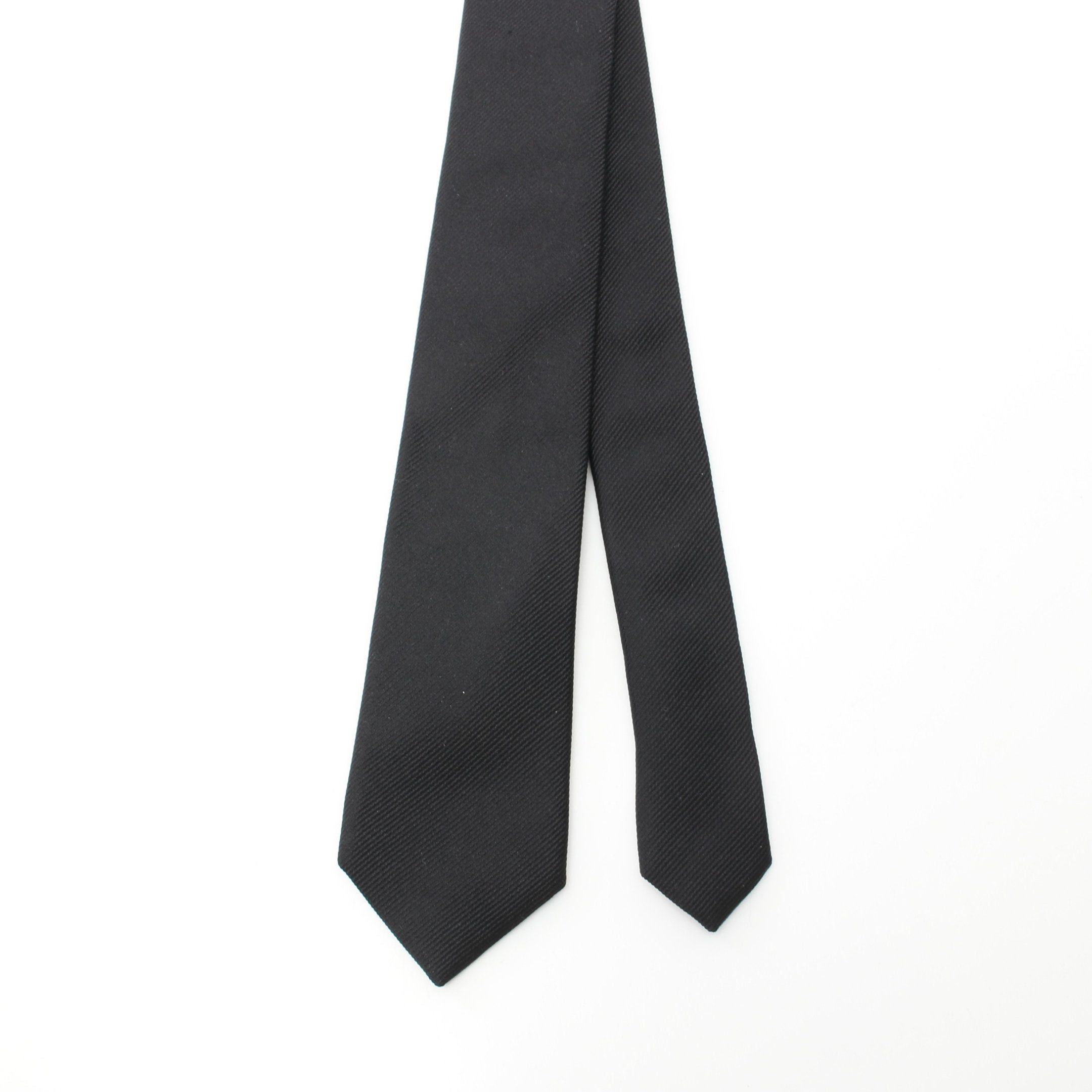 Yves Saint Laurent Yves Saint Laurent Skinny Tie Silk Black Size ONE SIZE - 2 Thumbnail
