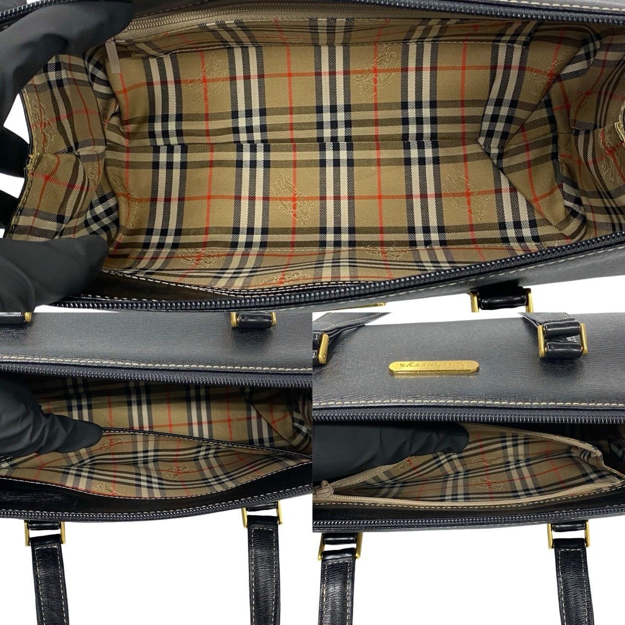 Burberry Burberry Handbag Black Leather Size ONE SIZE - 8 Thumbnail