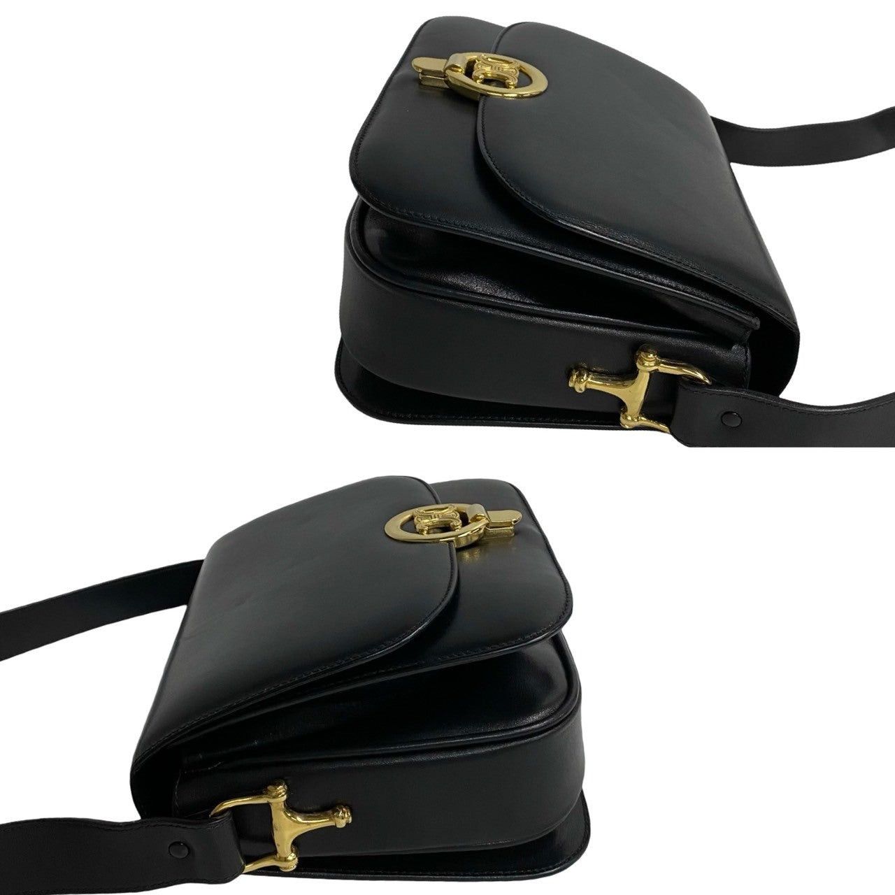 Celine Celine Shoulder Bag Black Leather Size ONE SIZE - 5 Thumbnail
