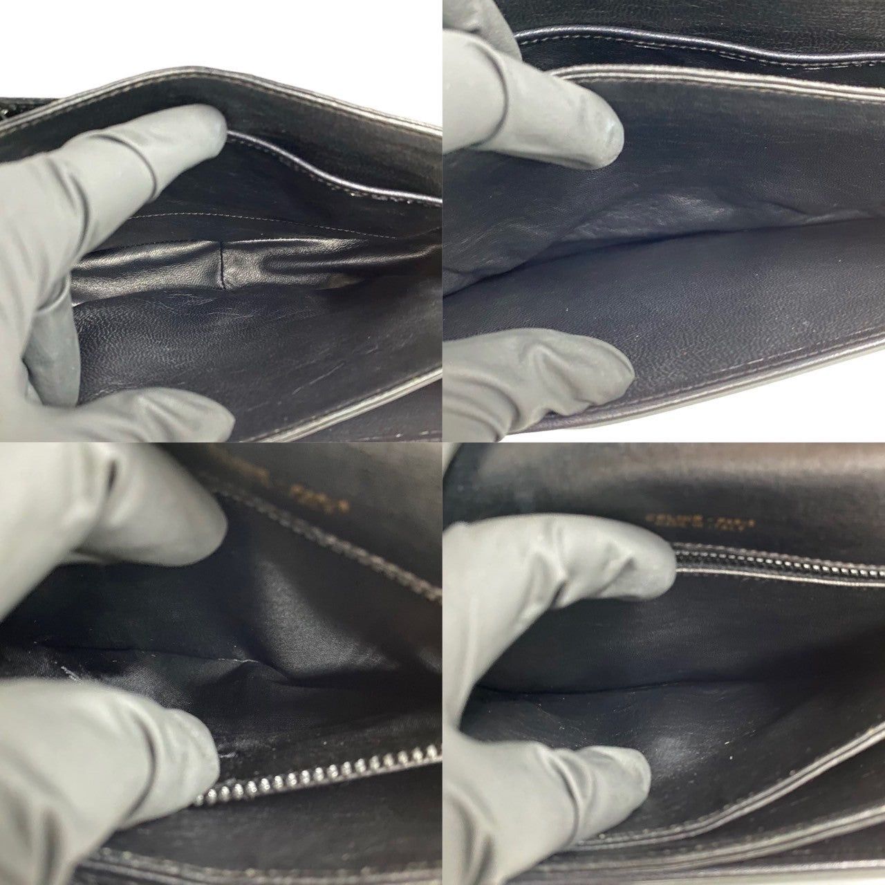 Celine Celine Shoulder Bag Black Leather Size ONE SIZE - 9 Thumbnail