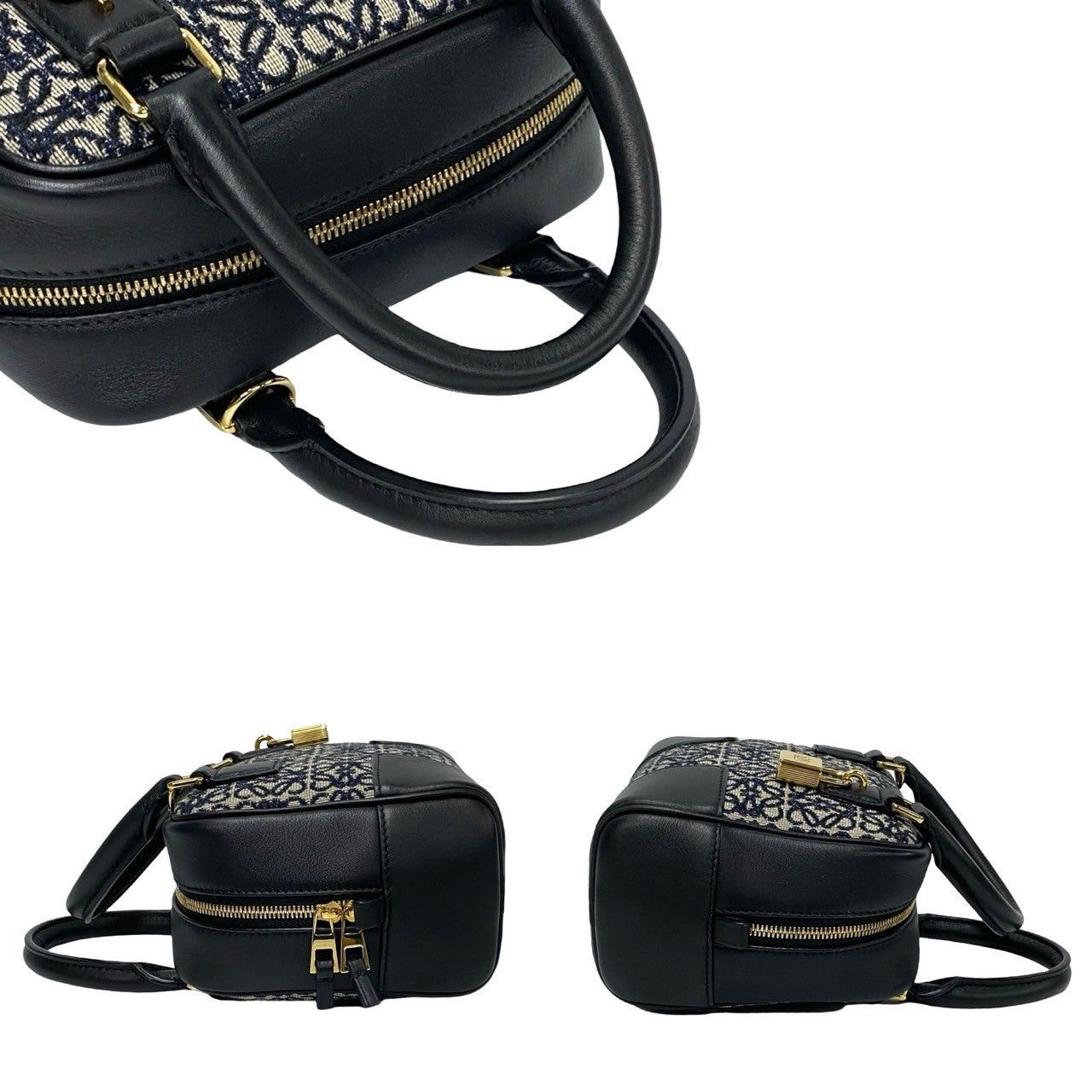 Loewe Loewe Shoulder Bag Black Canvas Size ONE SIZE - 5 Thumbnail