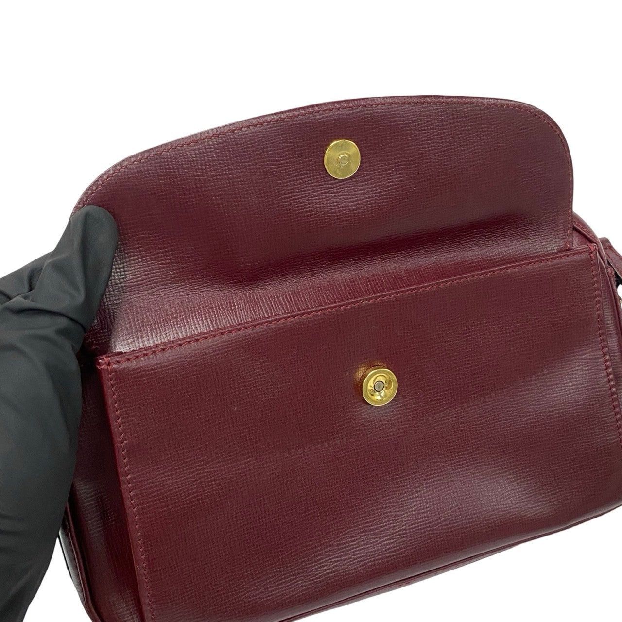 Cartier Cartier Shoulder Bag Wine Leather Size ONE SIZE - 8 Thumbnail