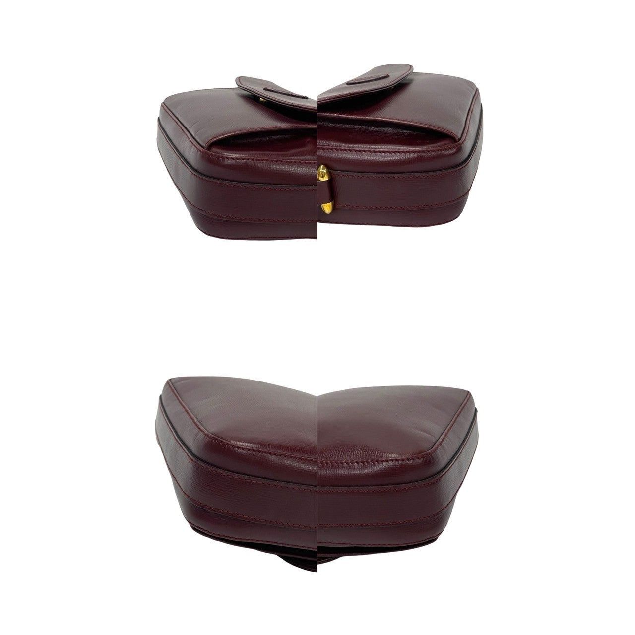 Cartier Cartier Shoulder Bag Wine Leather Size ONE SIZE - 7 Thumbnail