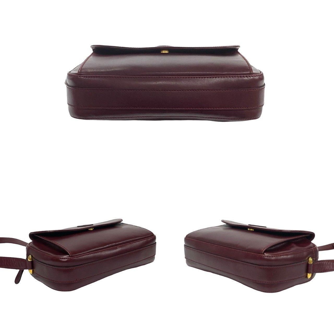 Cartier Cartier Shoulder Bag Wine Leather Size ONE SIZE - 6 Thumbnail