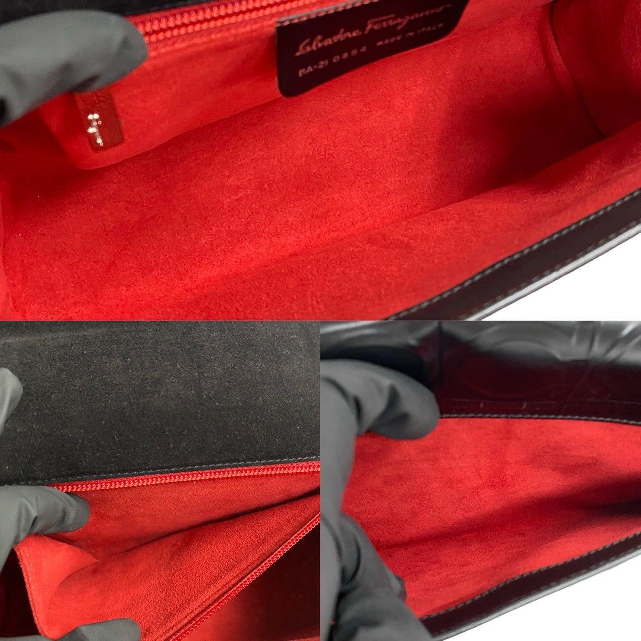 Salvatore Ferragamo Salvatore Ferragamo Shoulder Bag Black Leather Size ONE SIZE - 9 Thumbnail